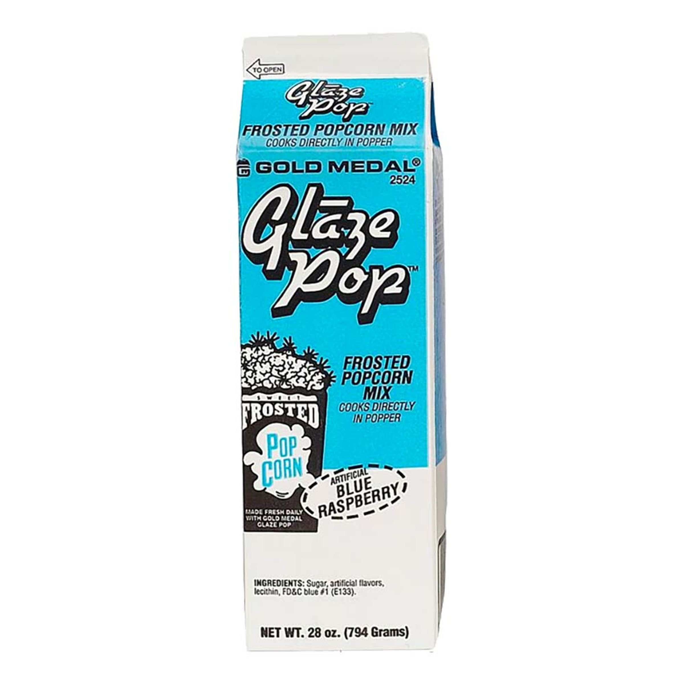 Glaze Pop Popcornglaze - Blå Hindbær