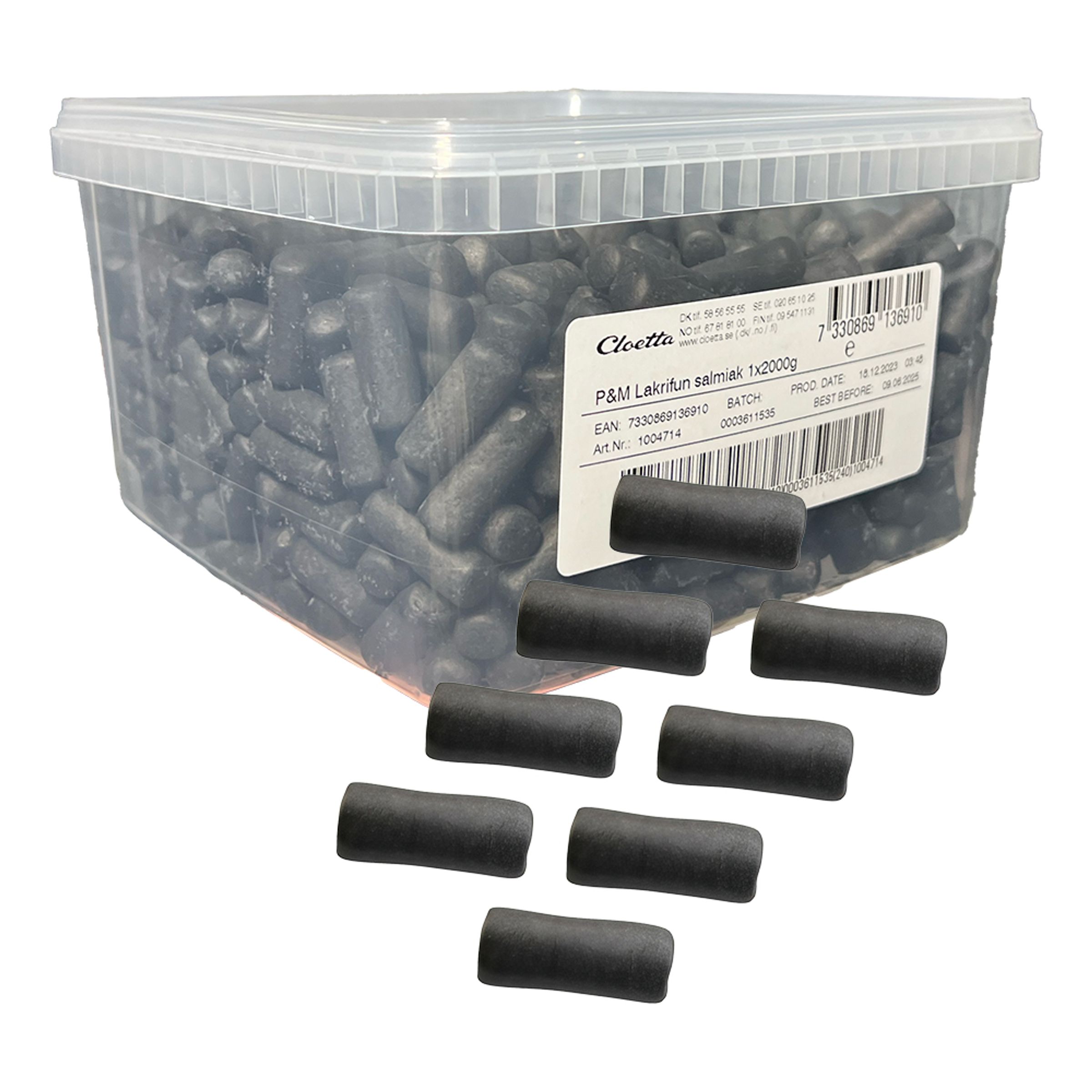 Malaco Lakrifun Salmiak Økonomipakke - 2 kg