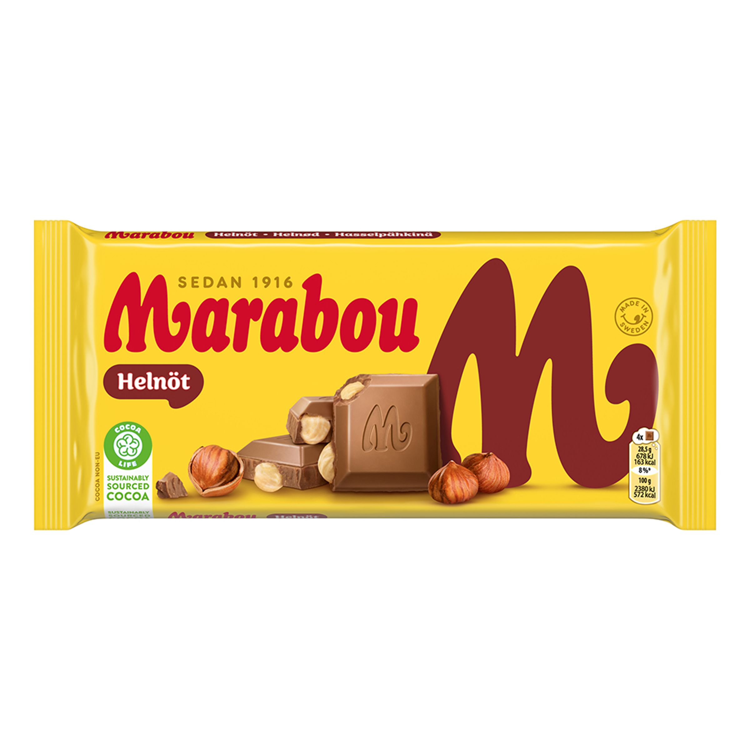 Marabou Nødder Chokolade - 200 gram