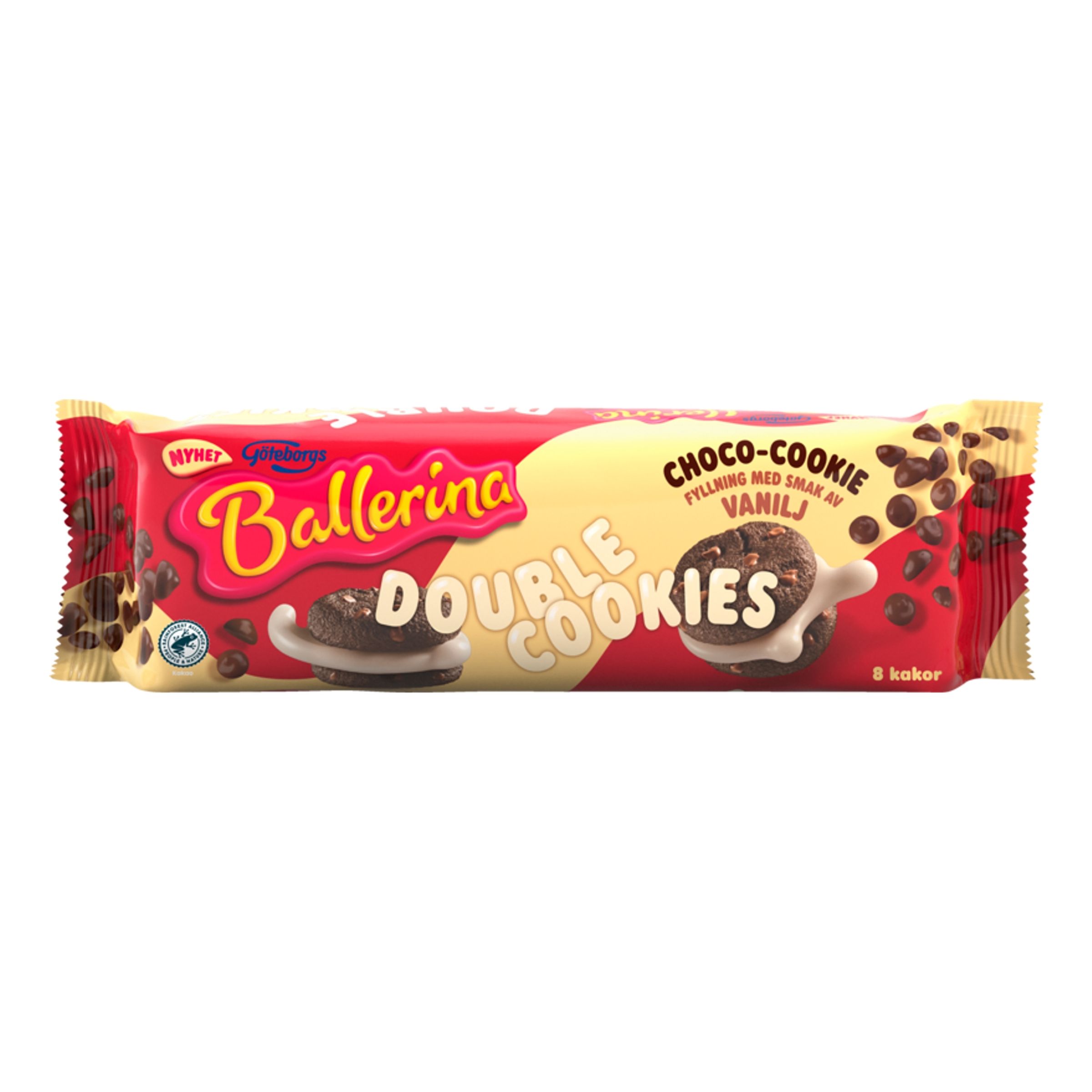 Ballerina Double Cookies Vanilje - 168 gram