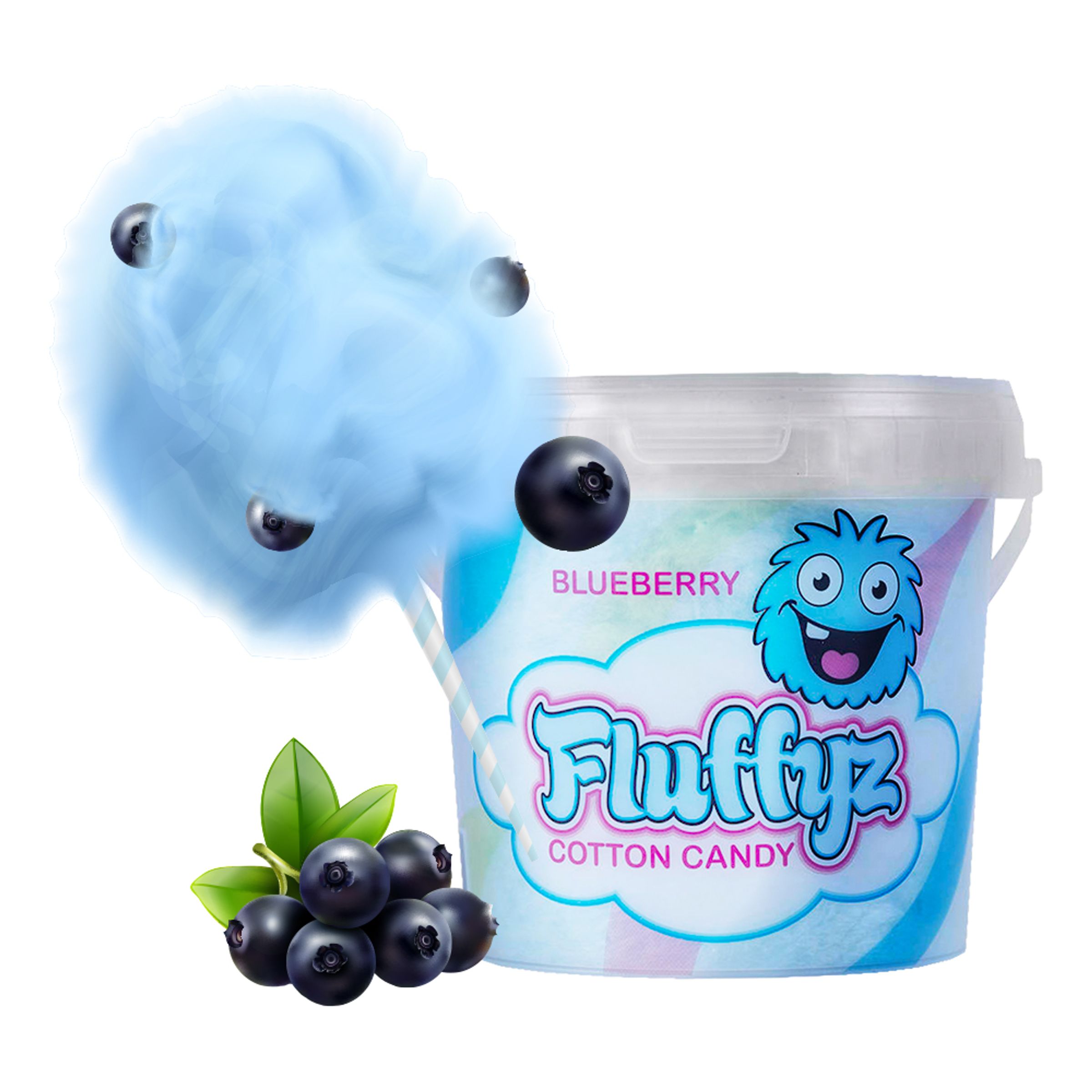 Fluffyz Candyfloss - Blåbær