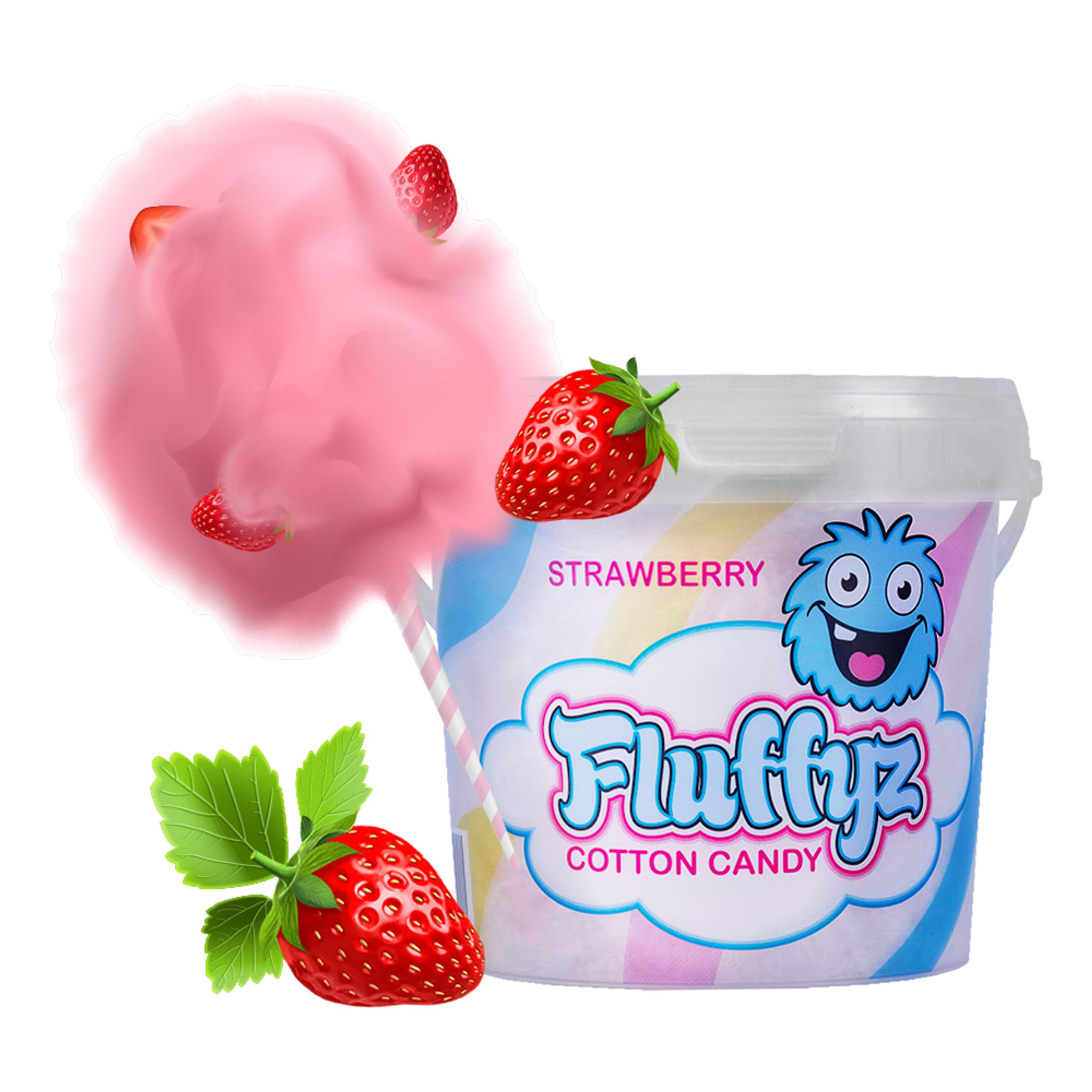 Fluffyz Candyfloss - Jordbær