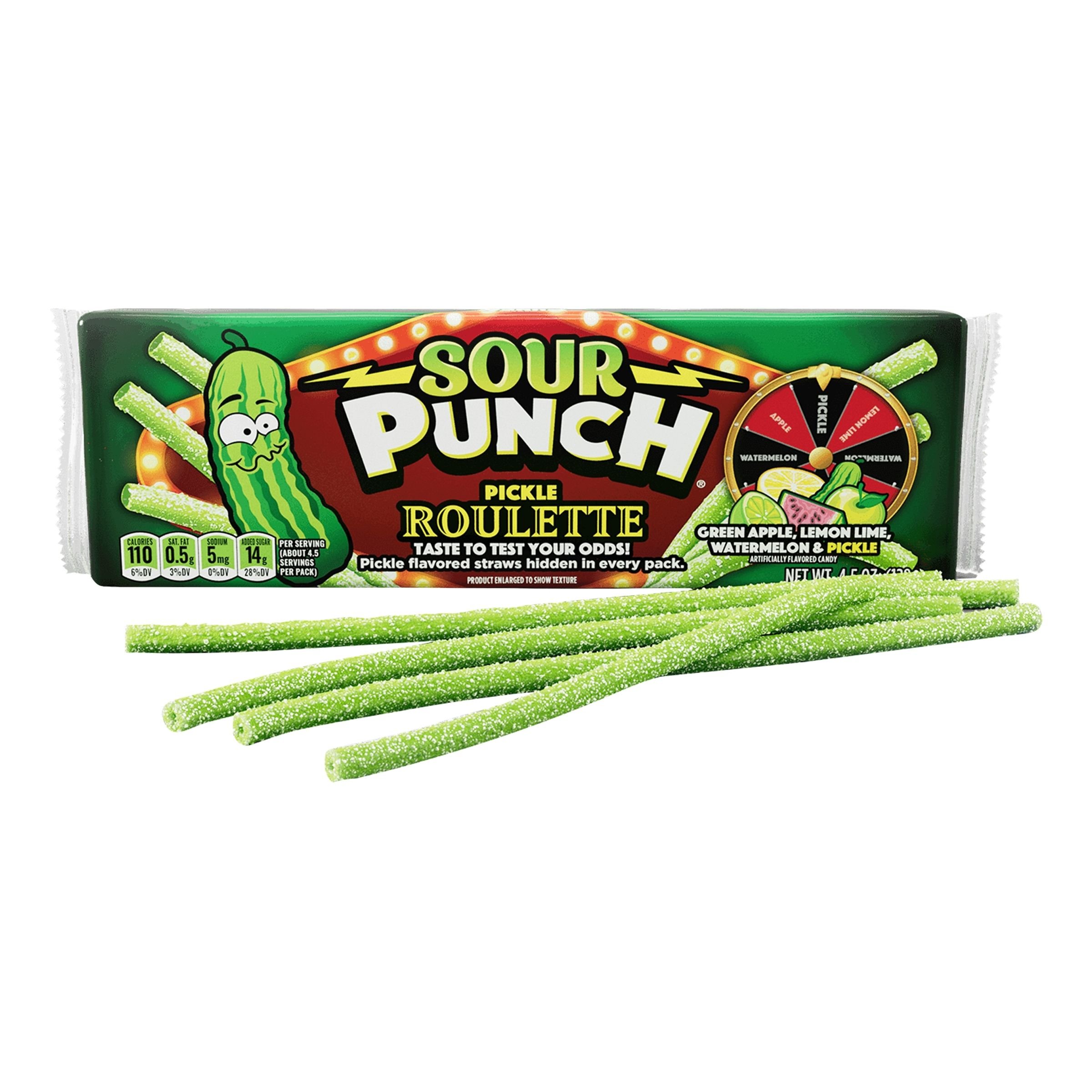 Sour Punch Bites Pickle Roulette - 140 gram