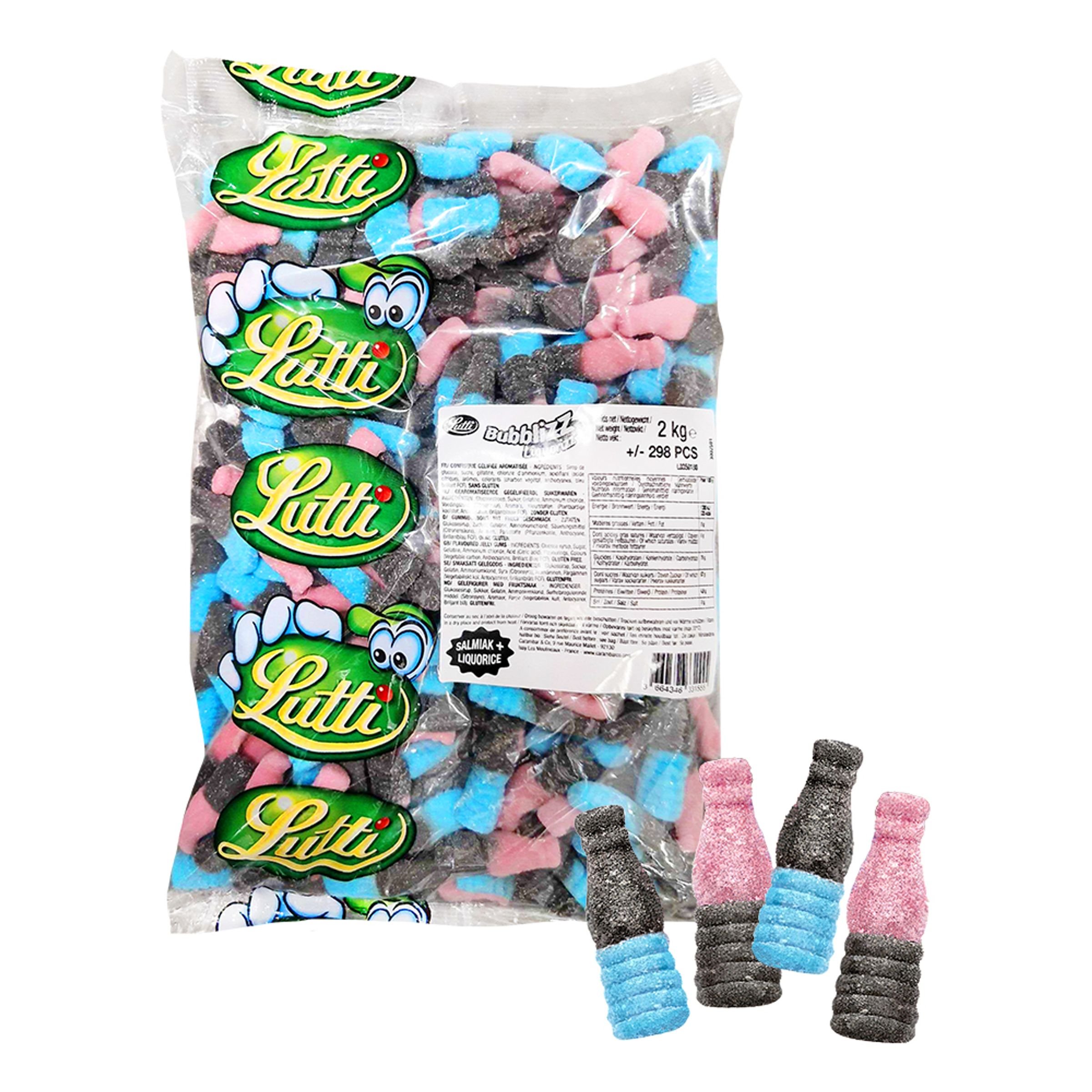 Lutti Bubblizz Liquorizz Økonomipakke - 2 kg