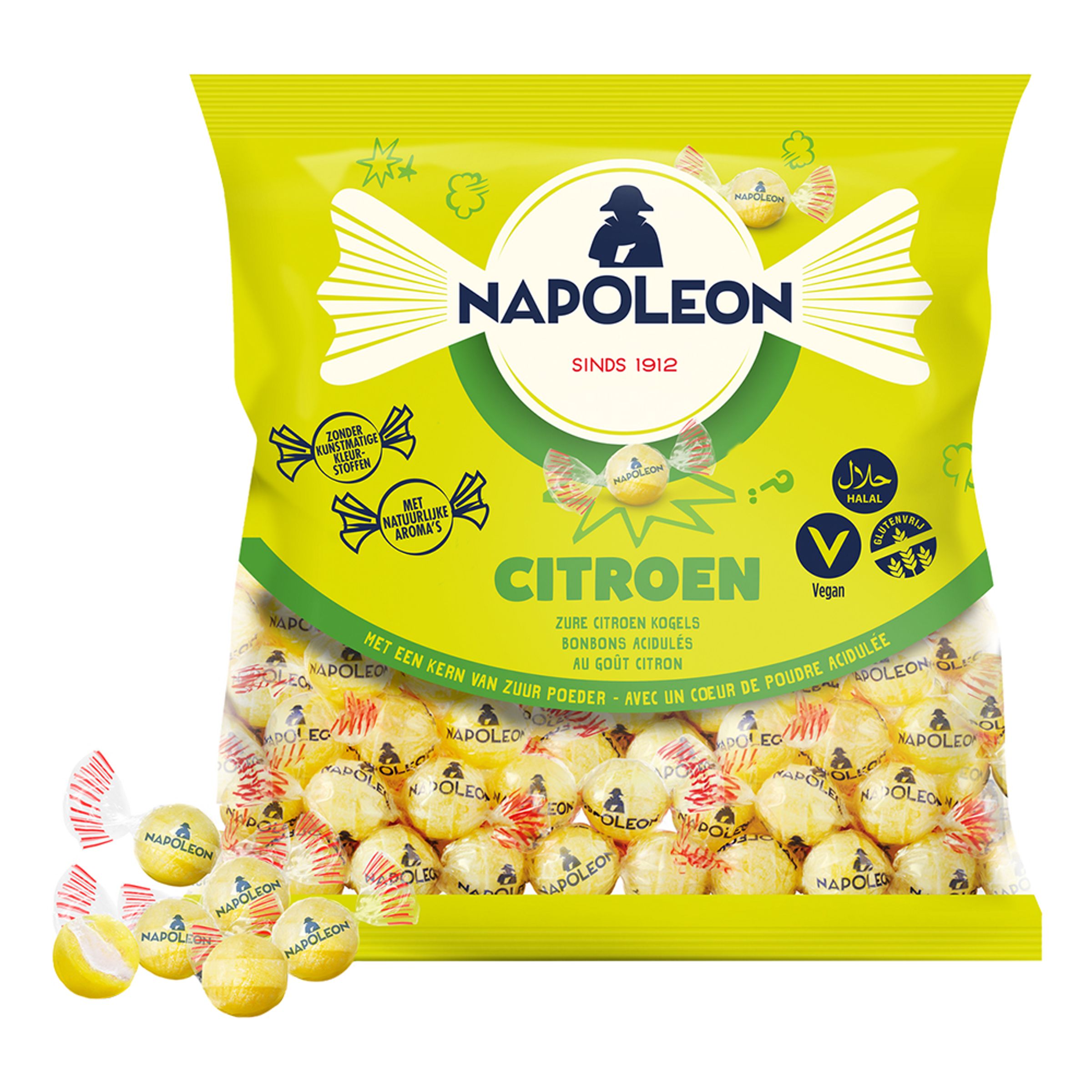 Kanonkugler Citron Økonomipakke  - 1 kg