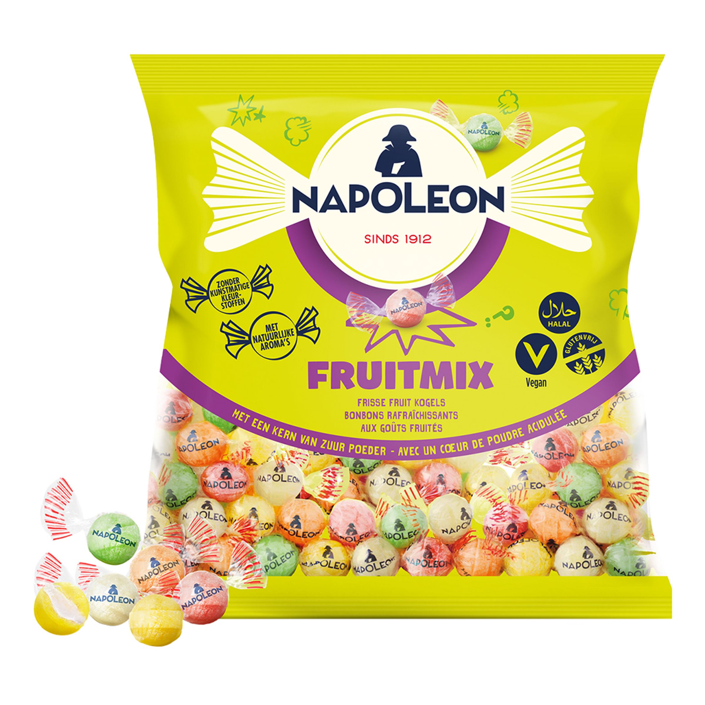 Kanonkugler Sure Frugter Økonomipakke  - 1 kg