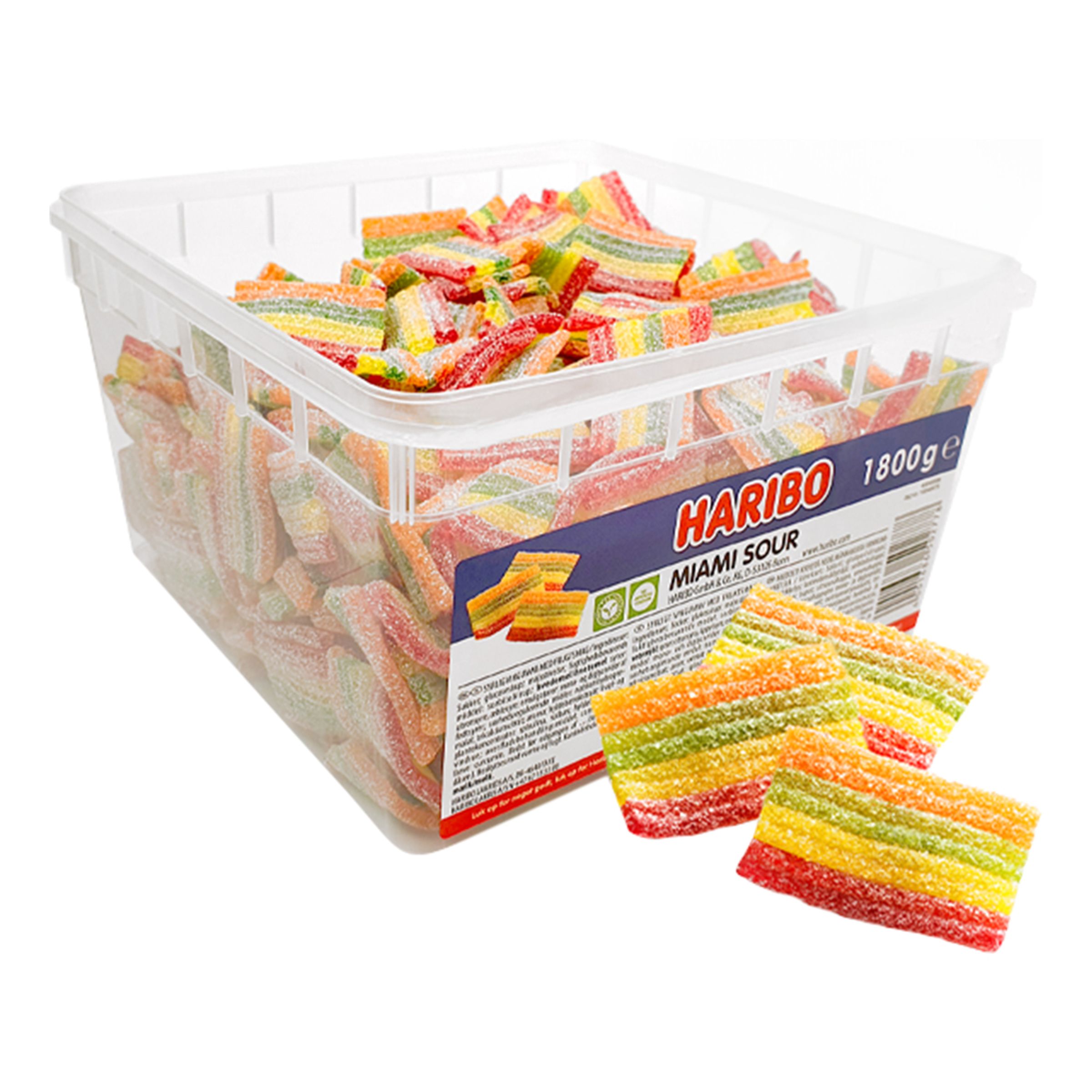 Haribo Miami Sour Økonomipakke  - 1,8 kg