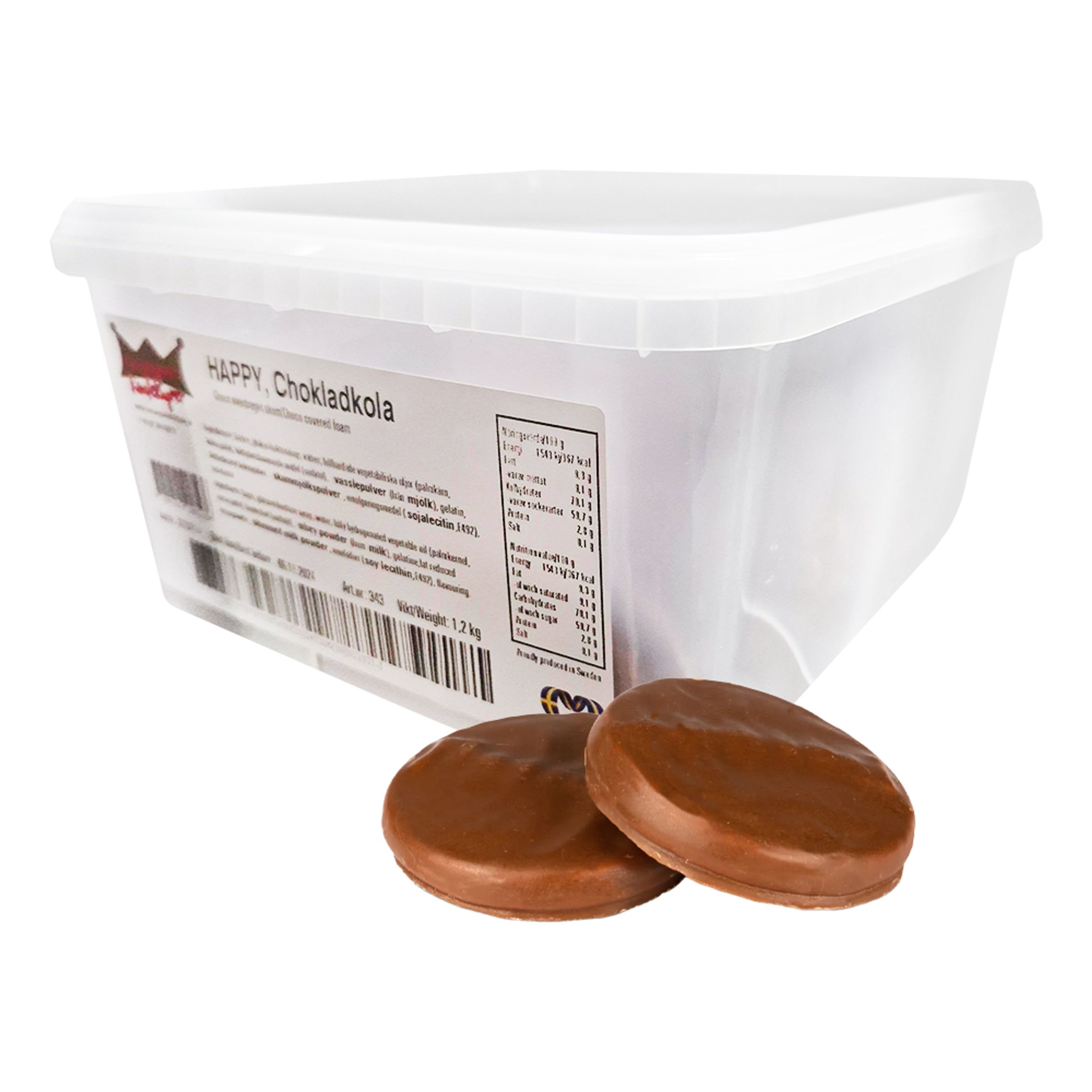 Happy Chokoladekarameller Økonomipakke - 1,2 kg