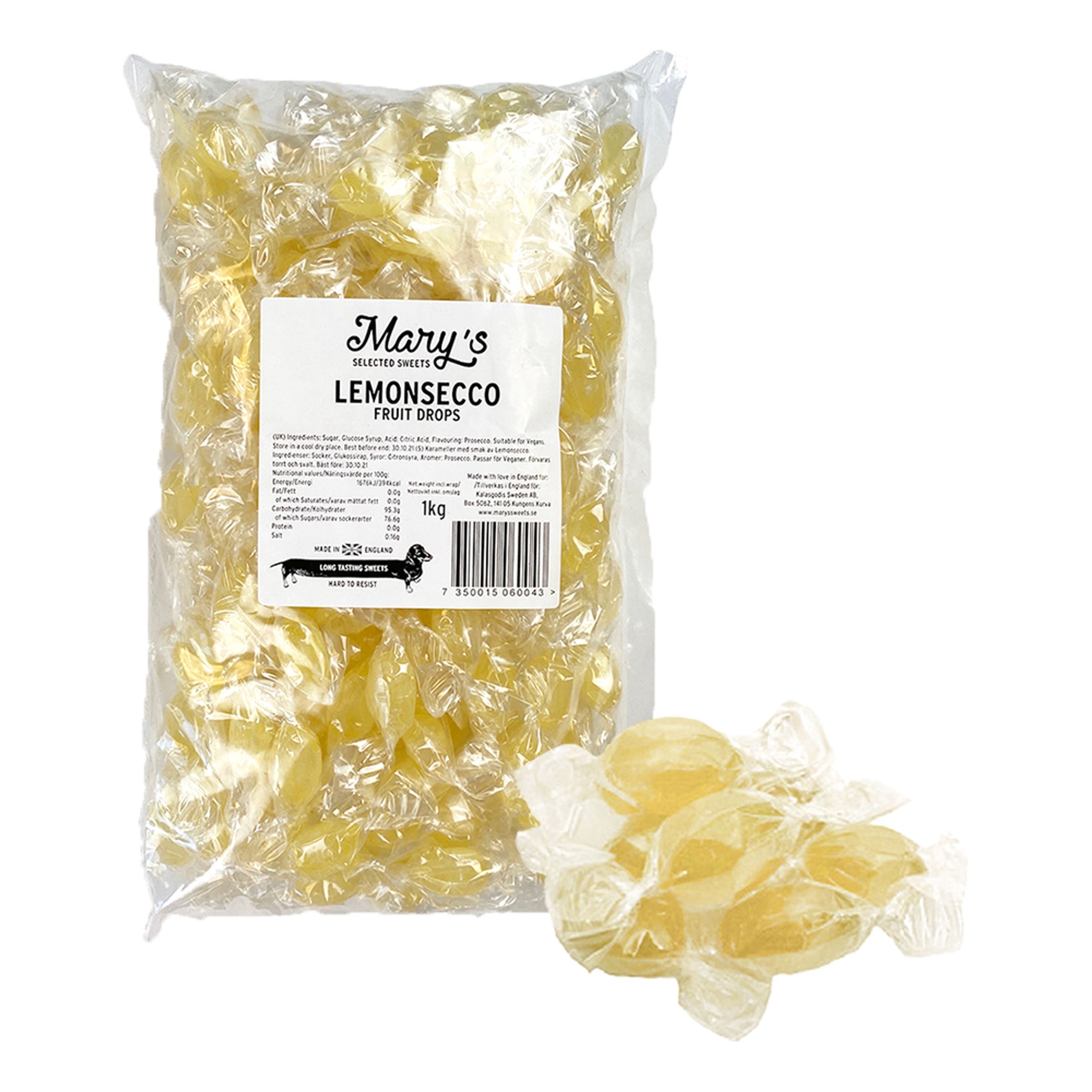 Manys Lemonsecco Fruit Drops Økonomipakke - 1 kg