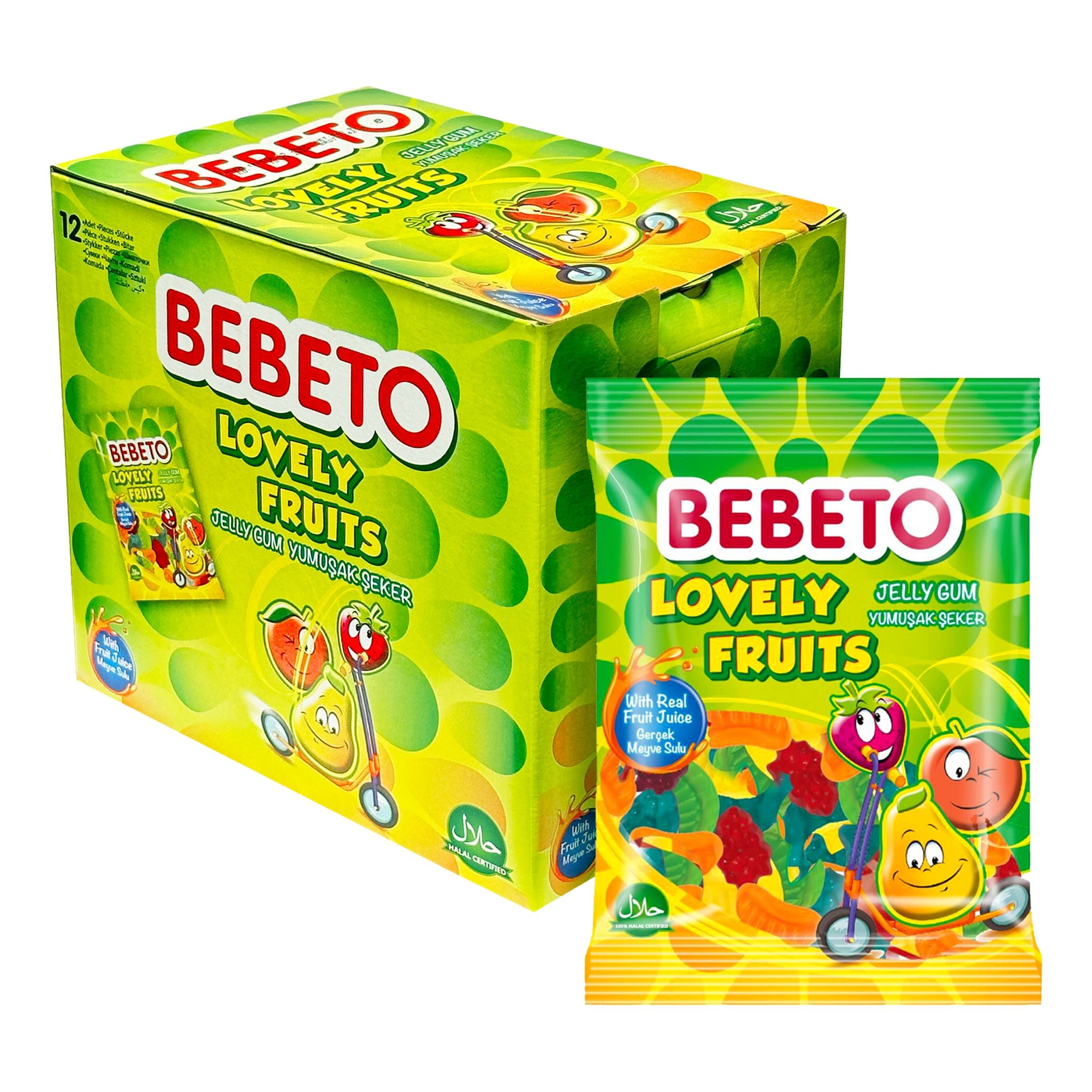 Bebeto Lovely Fruit Storpak - 12-pak