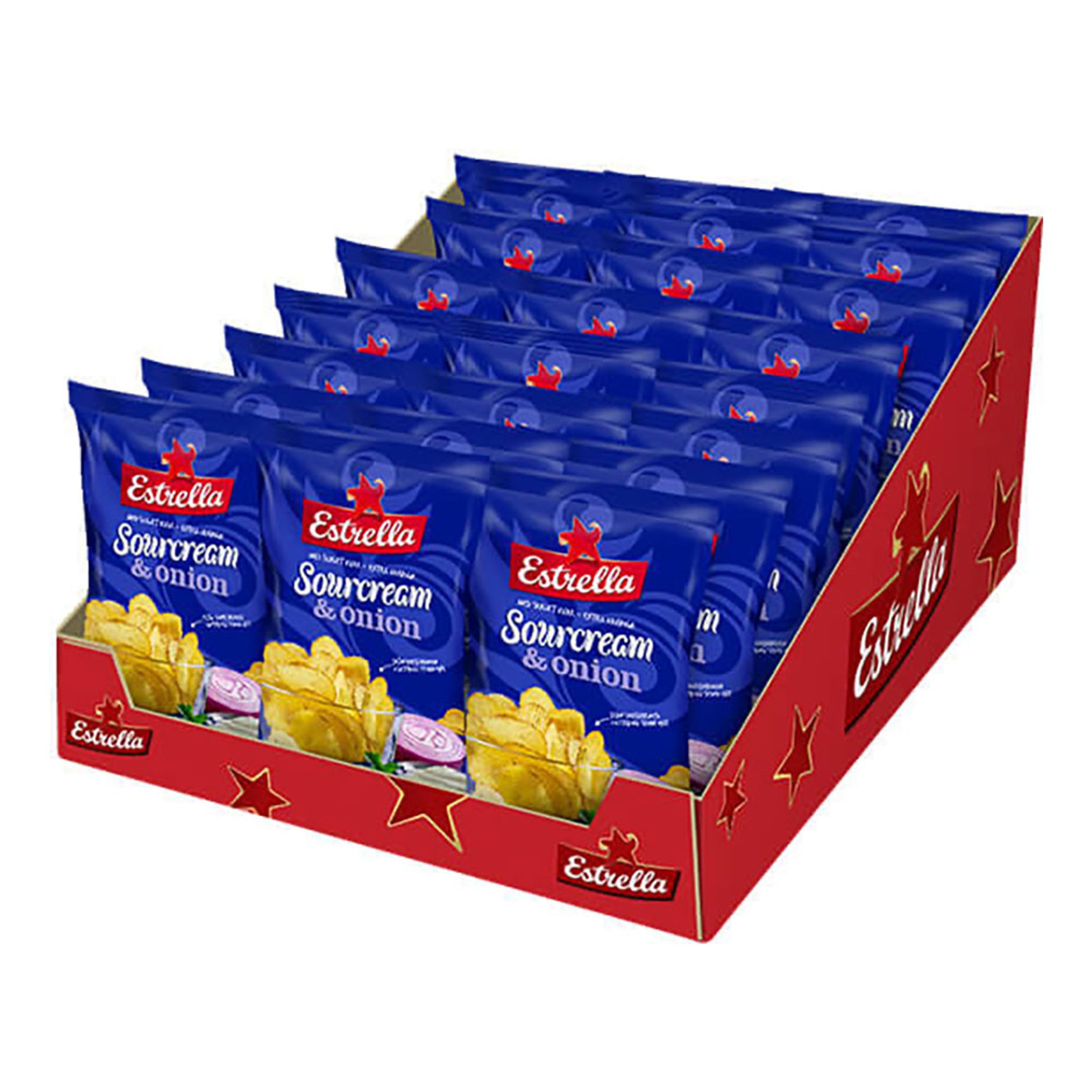 Estrella Sourcream & Onion Storpak - 27-stk
