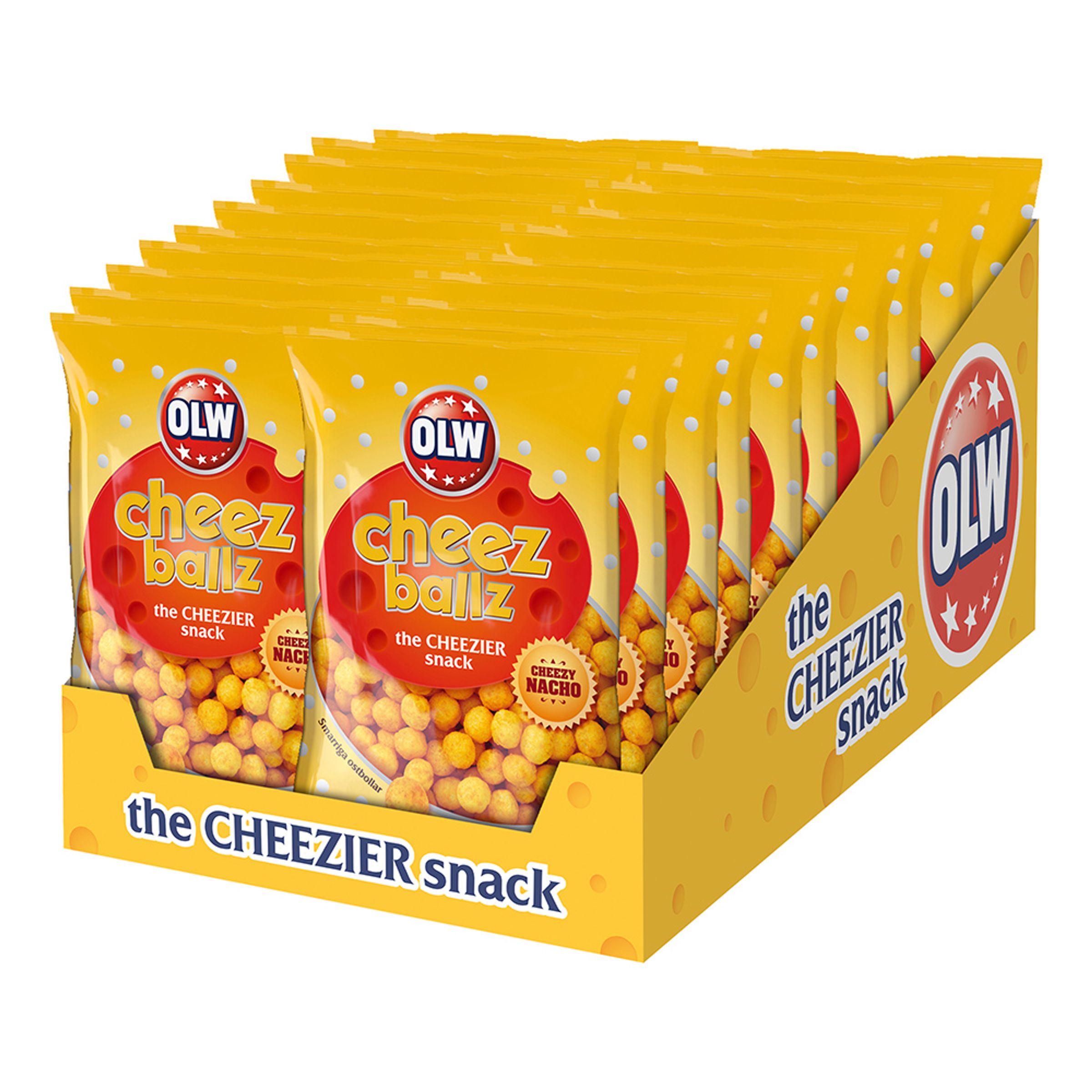 OLW Cheez Ballz Storpak - 20-stk