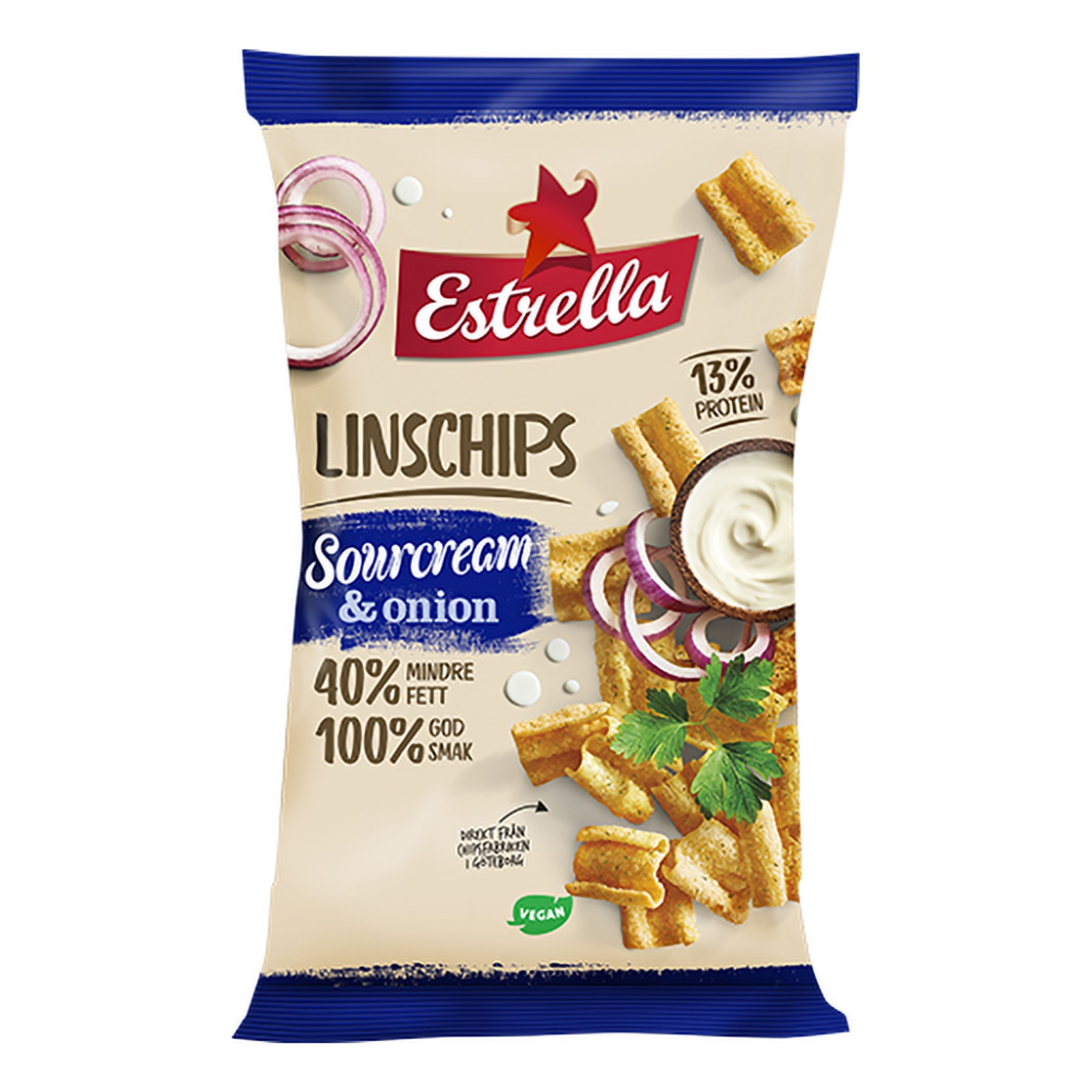 Estrella Linsechips Sourcream & Onion - 35 g