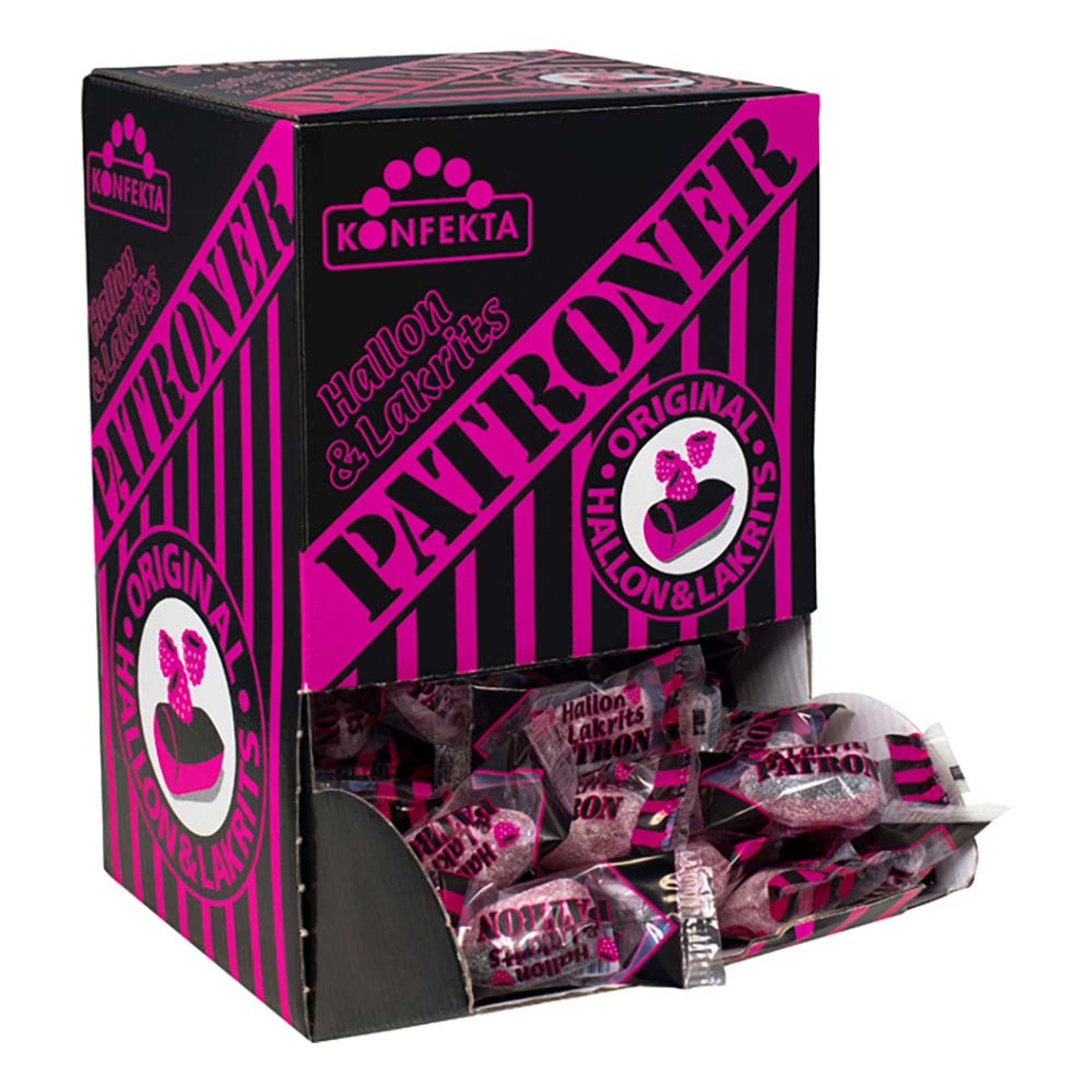 Patroner Hindbær/Lakrids Storpak - 200-stk
