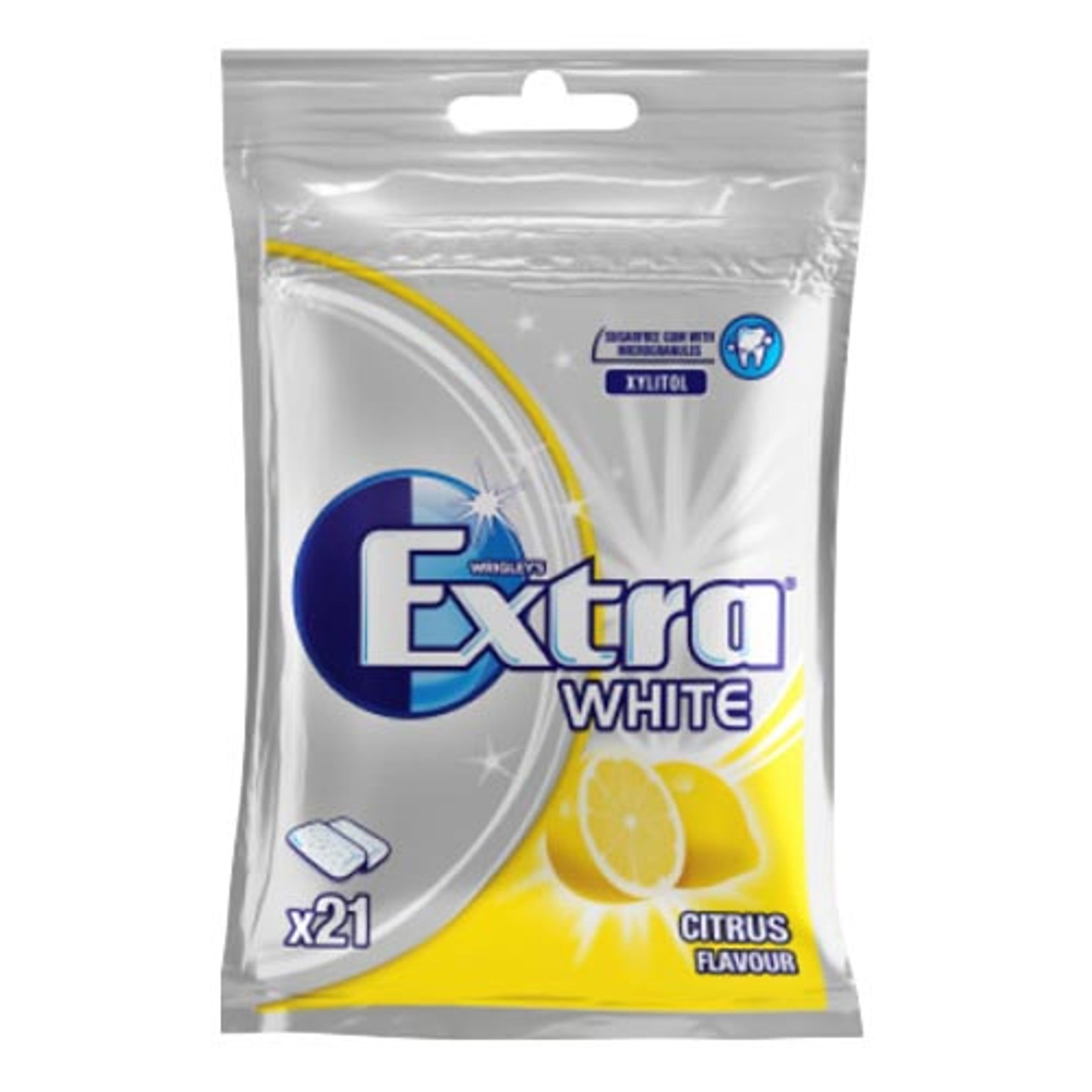 Extra White Citrus Tyggegummi - 29 g