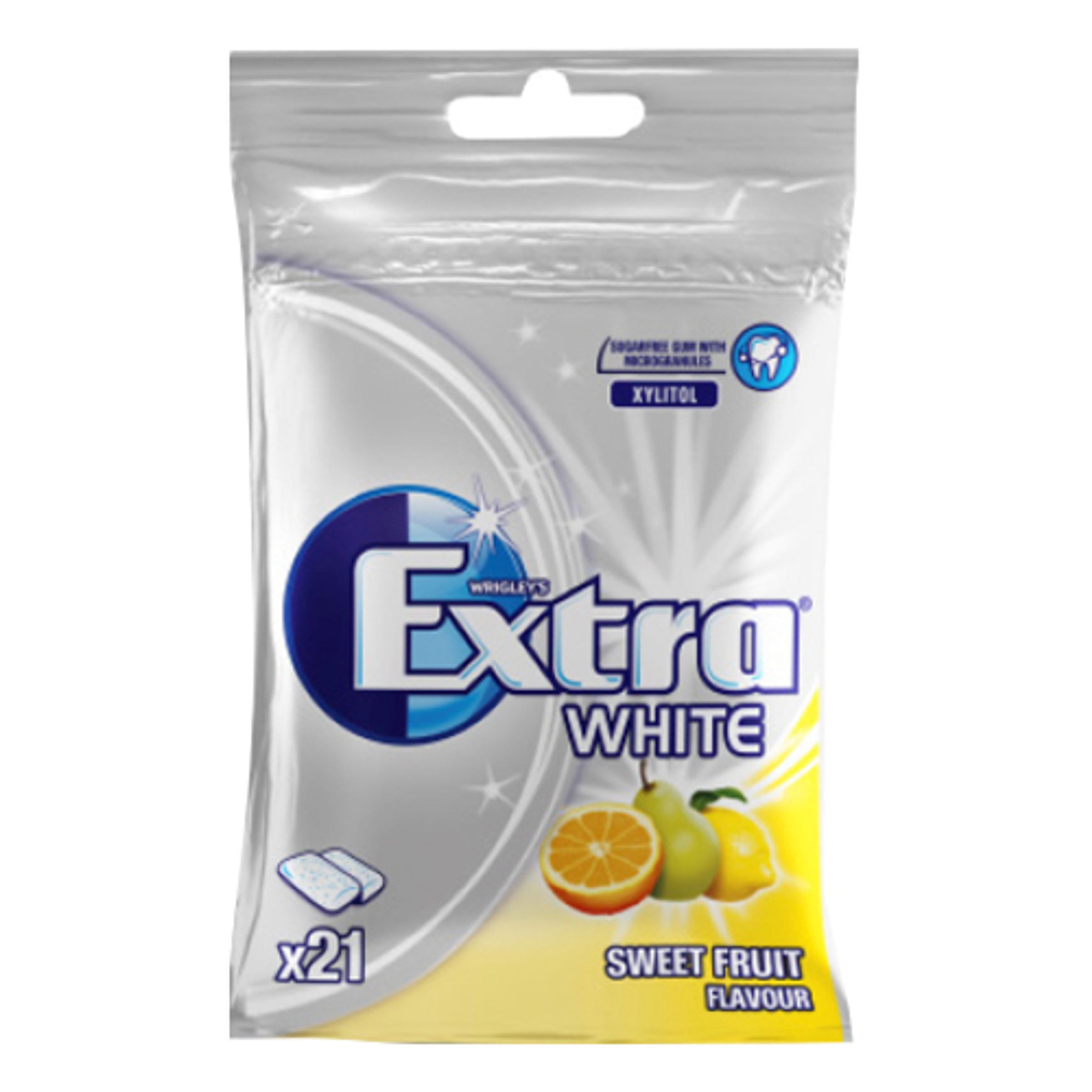 Extra White Sweet Fruit Tyggegummi - 29 g