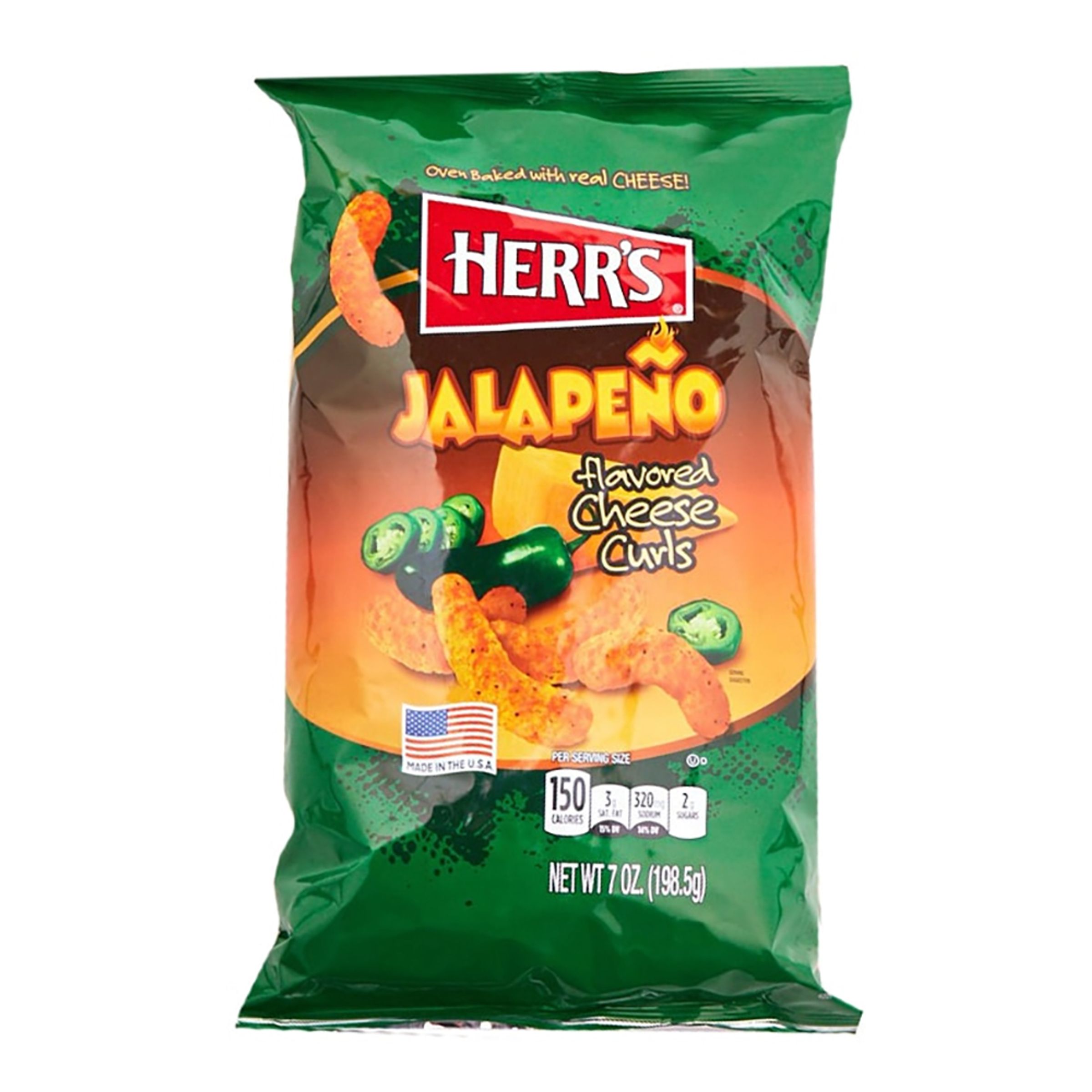 Herr's Jalapeño Cheese Curls - 113 gram