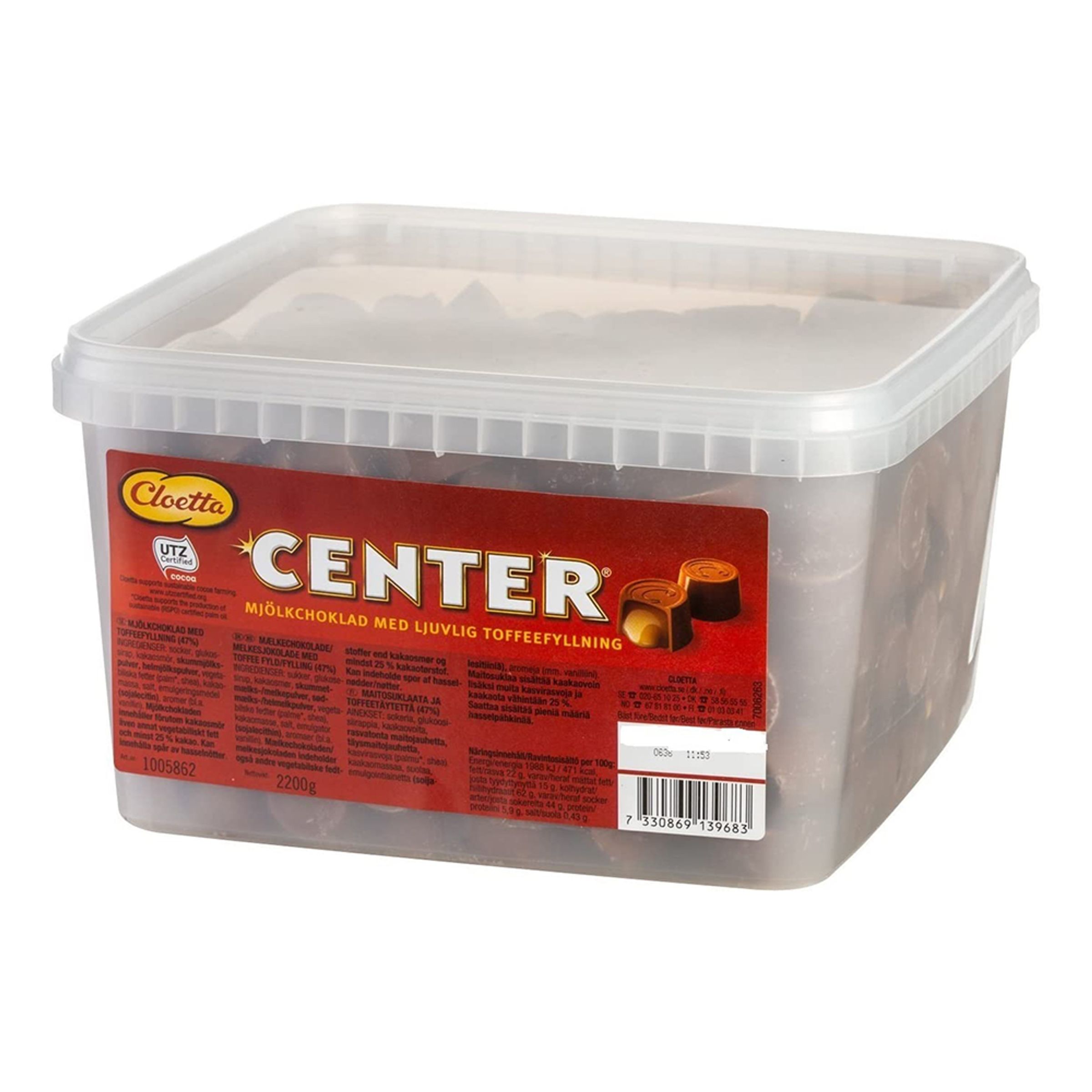Center Choklade i Stor Pakke - 2,2 kg