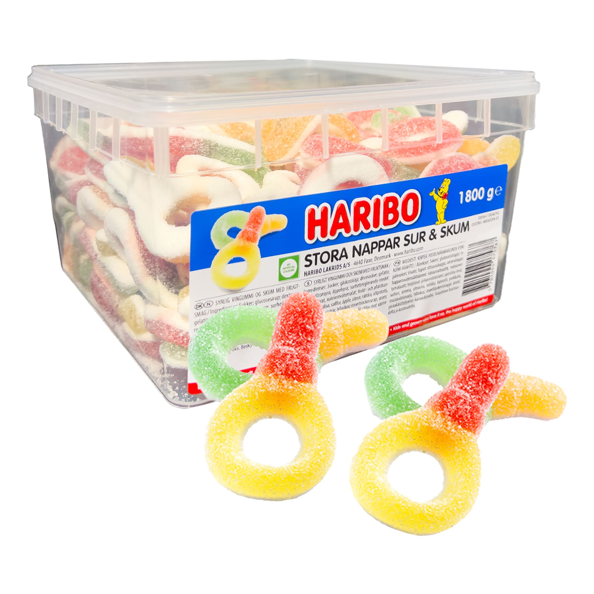 Haribo Store Sutter Sur & Skum Økonomipakke - 1,8 kg