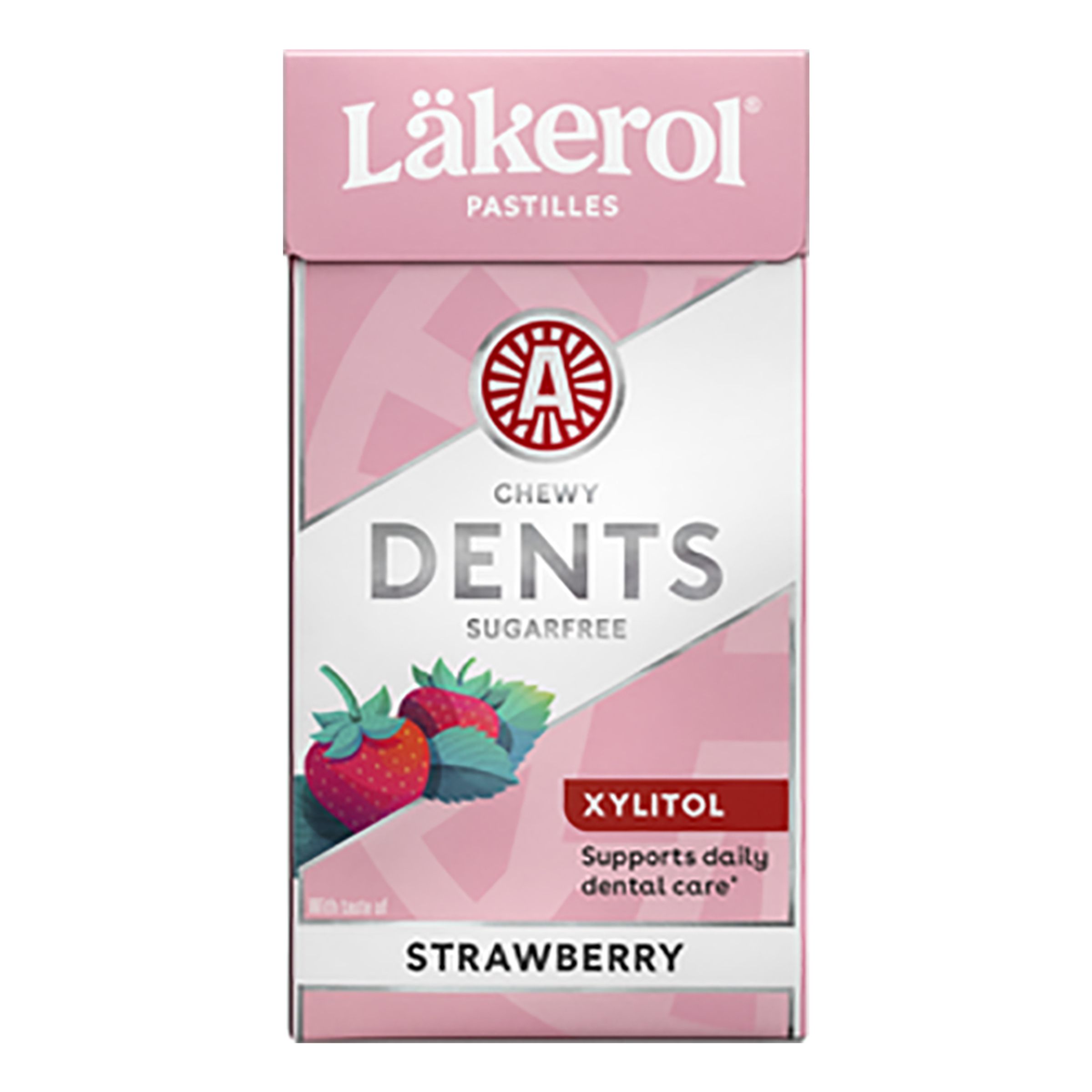 Läkerol Chewey Dents Strawberry/Mint Æske - 36 gram