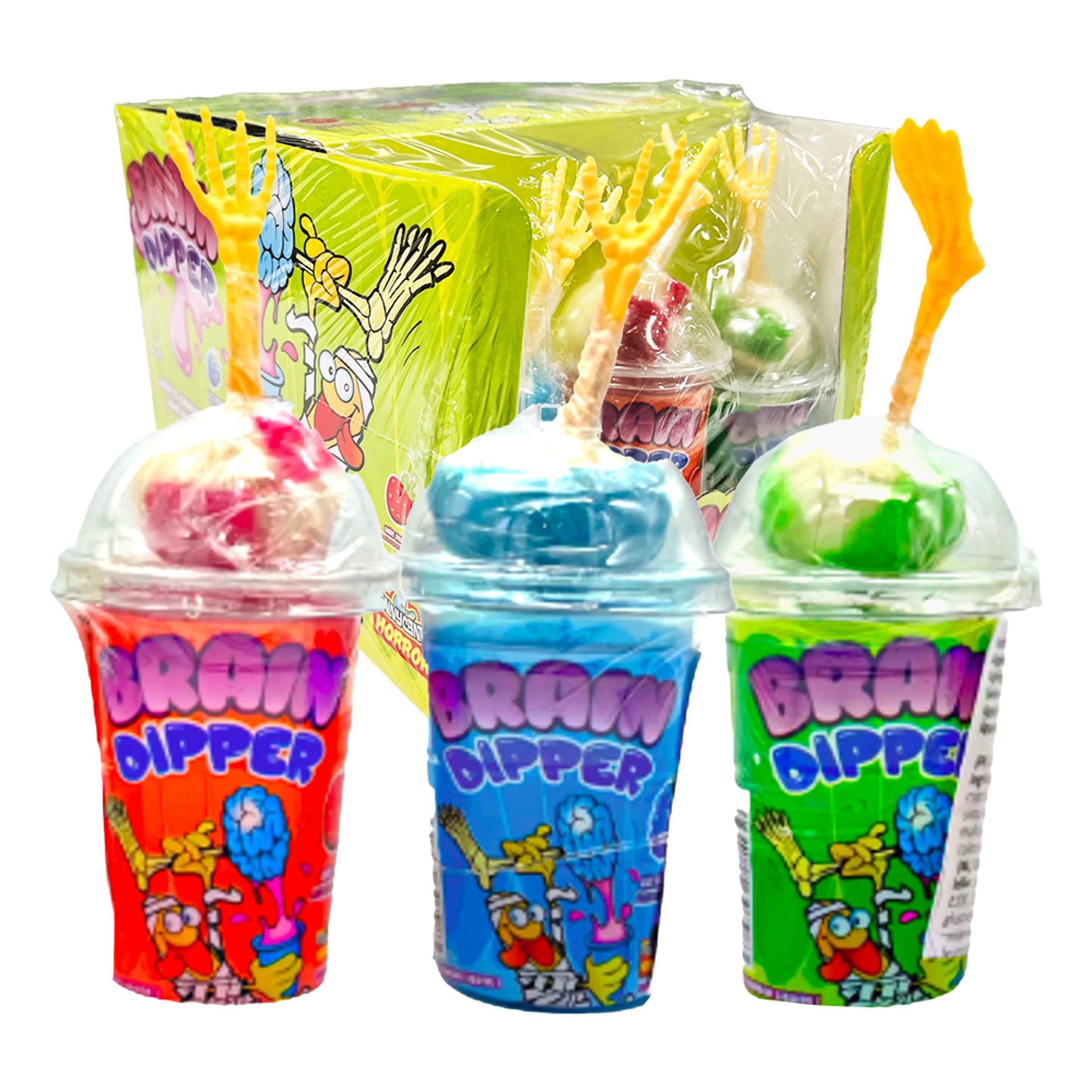 Brain Dipper Slikkepind Storpak - 12-pak