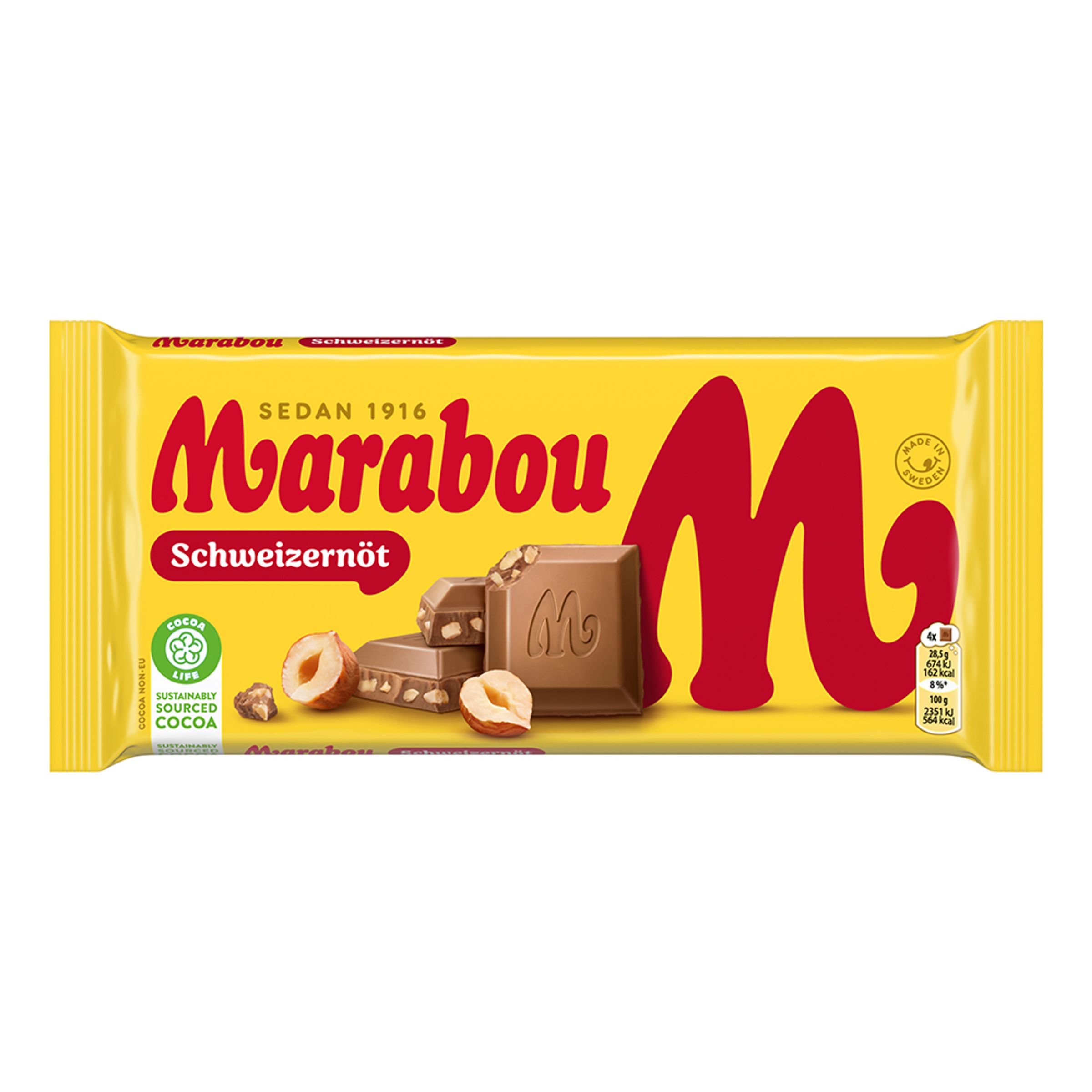 Marabou Schweizernød Chokolade - 100 gram