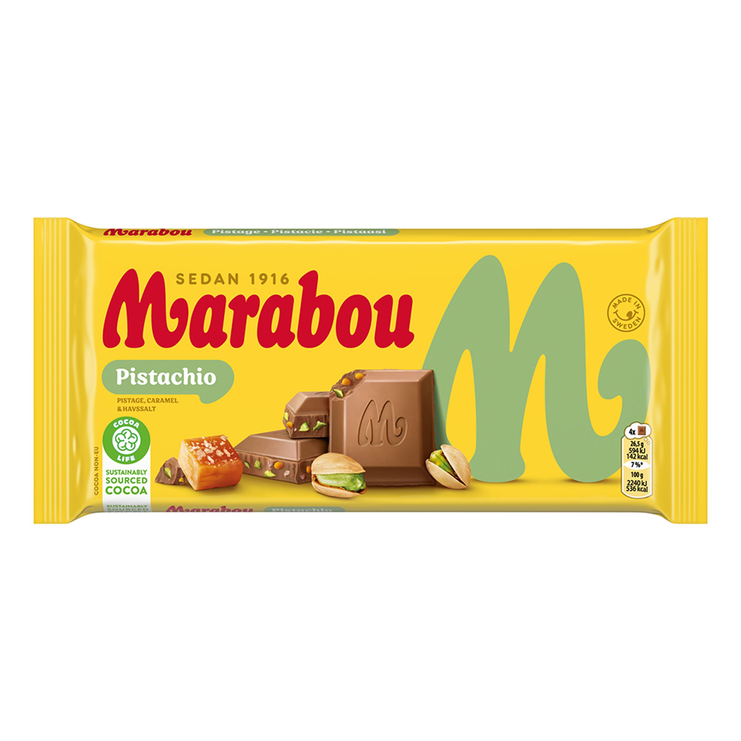 Marabou Pistachio - 185 gram
