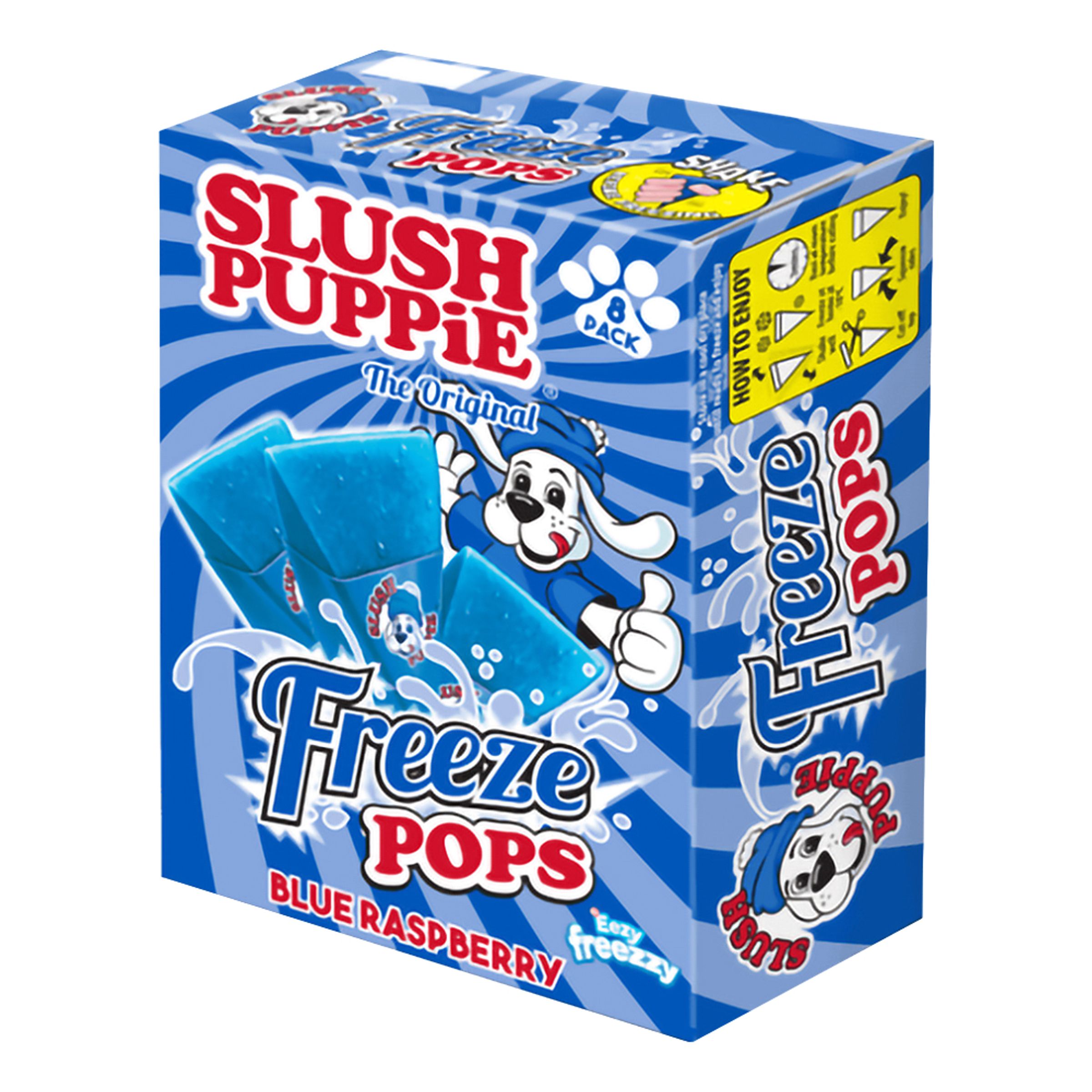 SLUSH PUPPiE Easy Freeze Triangles Blue Raspberry - 8-pak