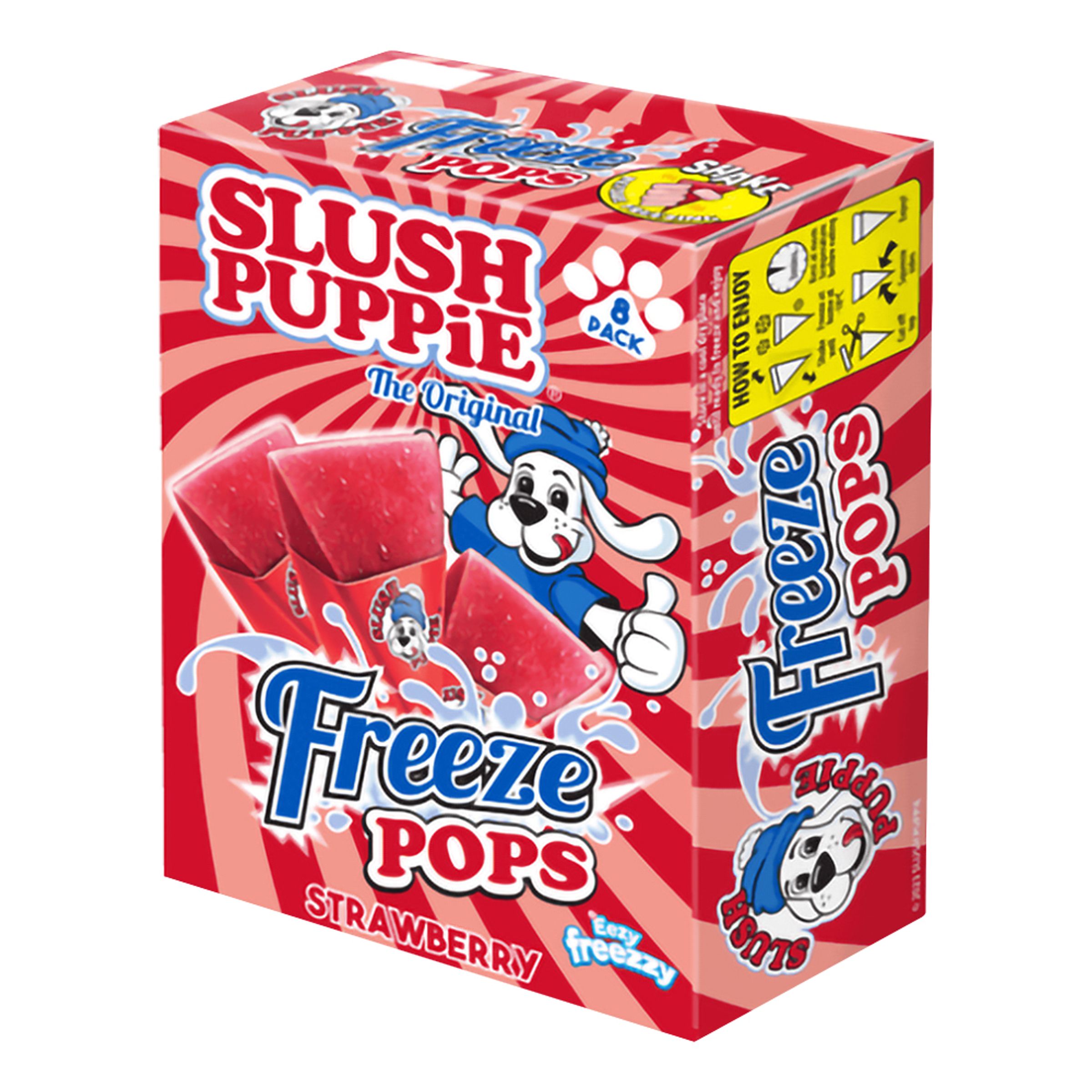 SLUSH PUPPiE Easy Freeze Triangles Strawberry - 8-pak