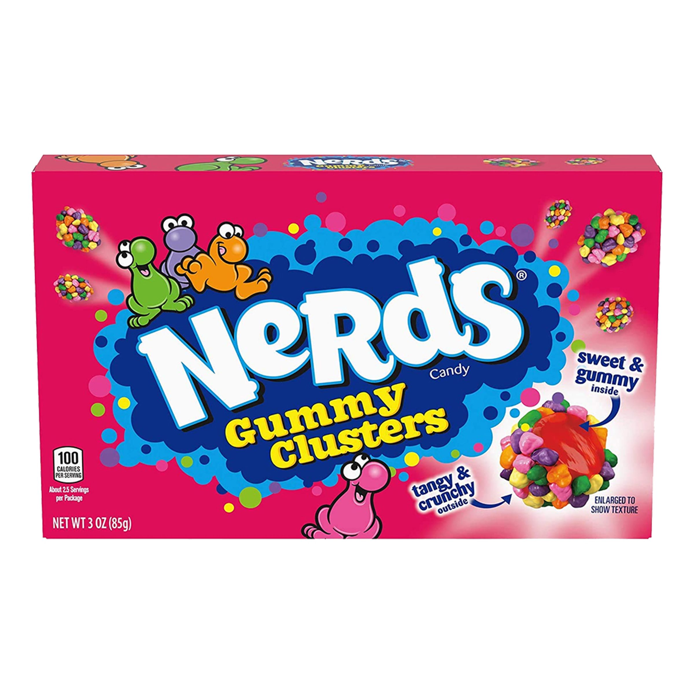 Nerds Gummy Clusters Teater Box - 85 gram