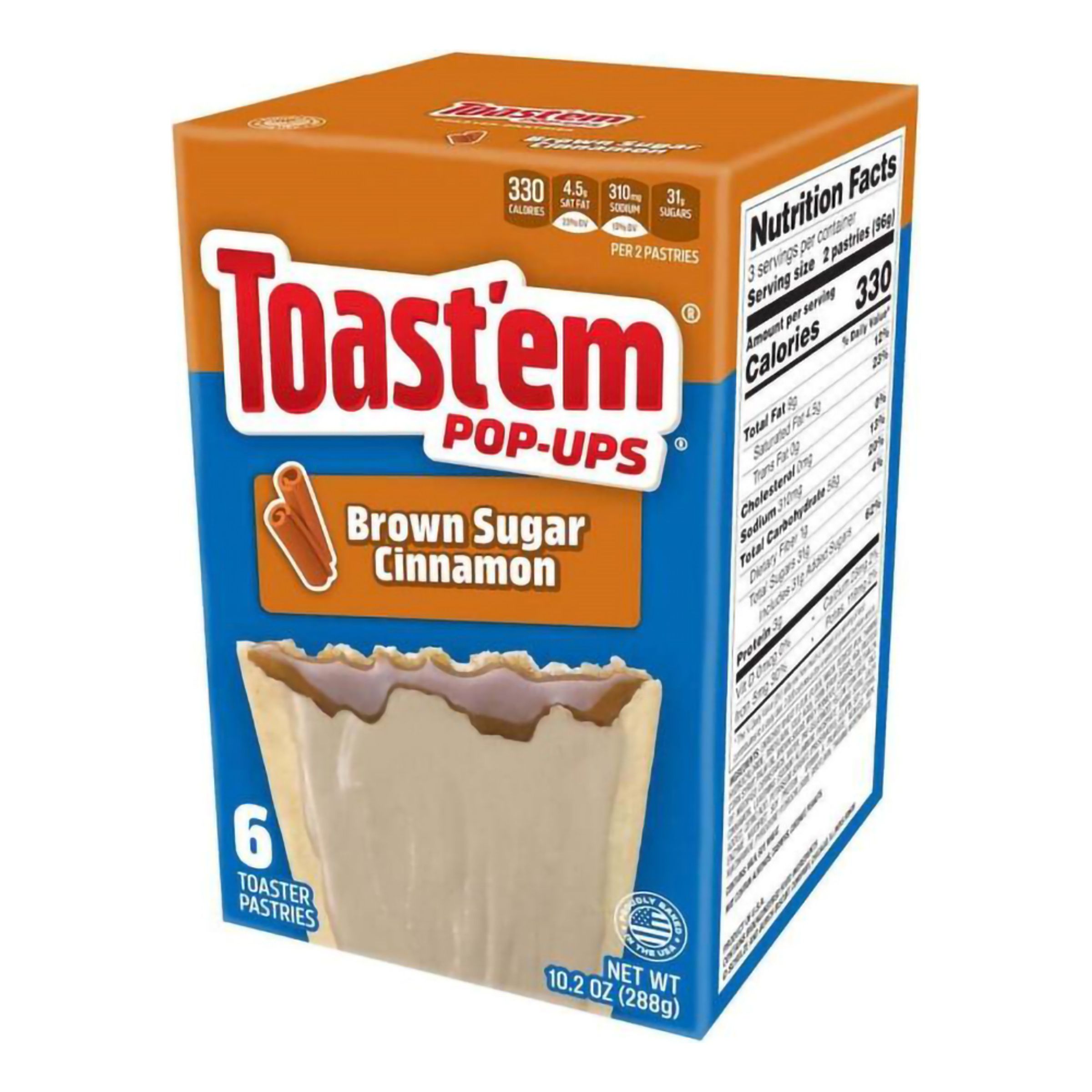 Toast'em Frosted Brown Sugar Cinnamon - 288 gram