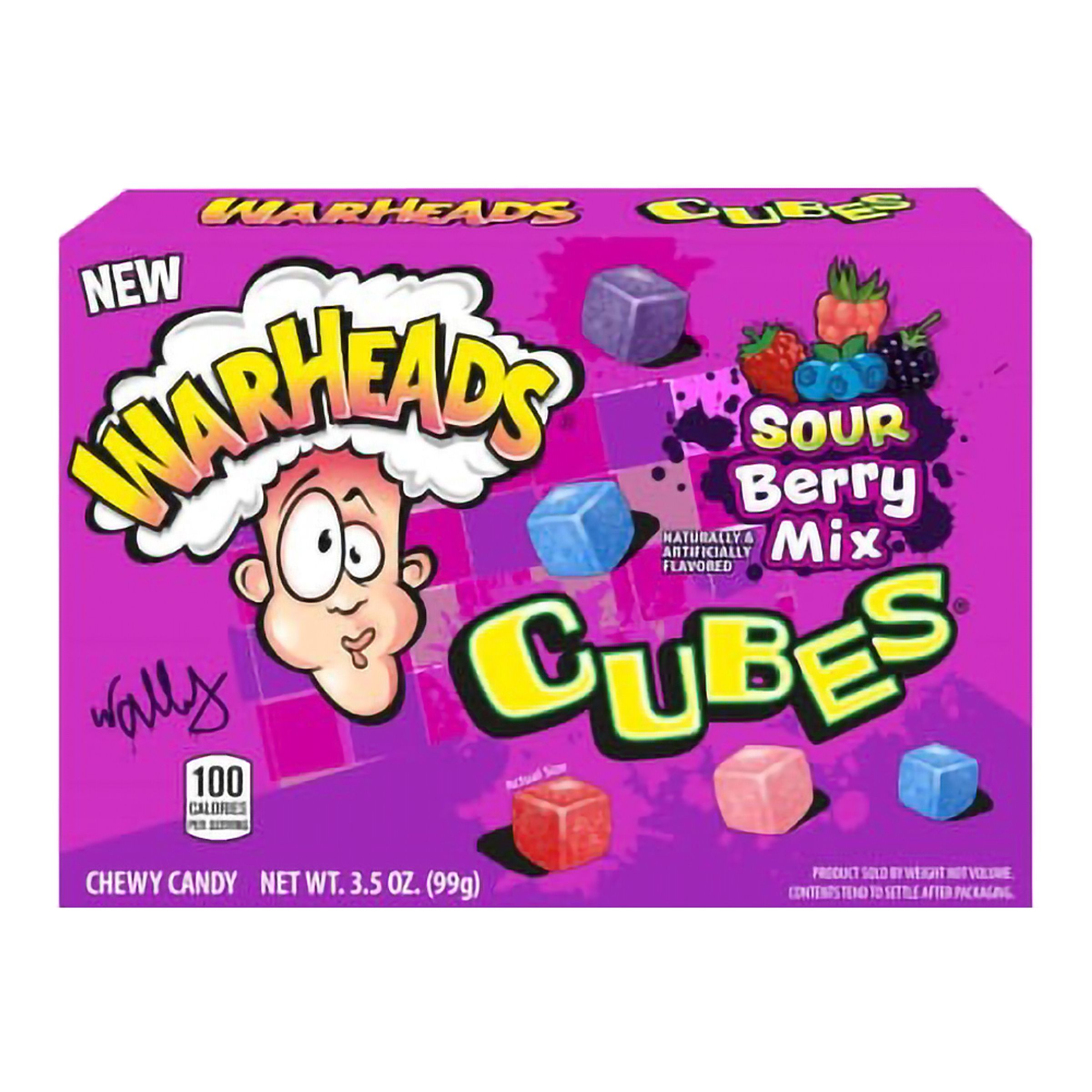 Warhead's Sour Berry Mix Cubes - 99 gram