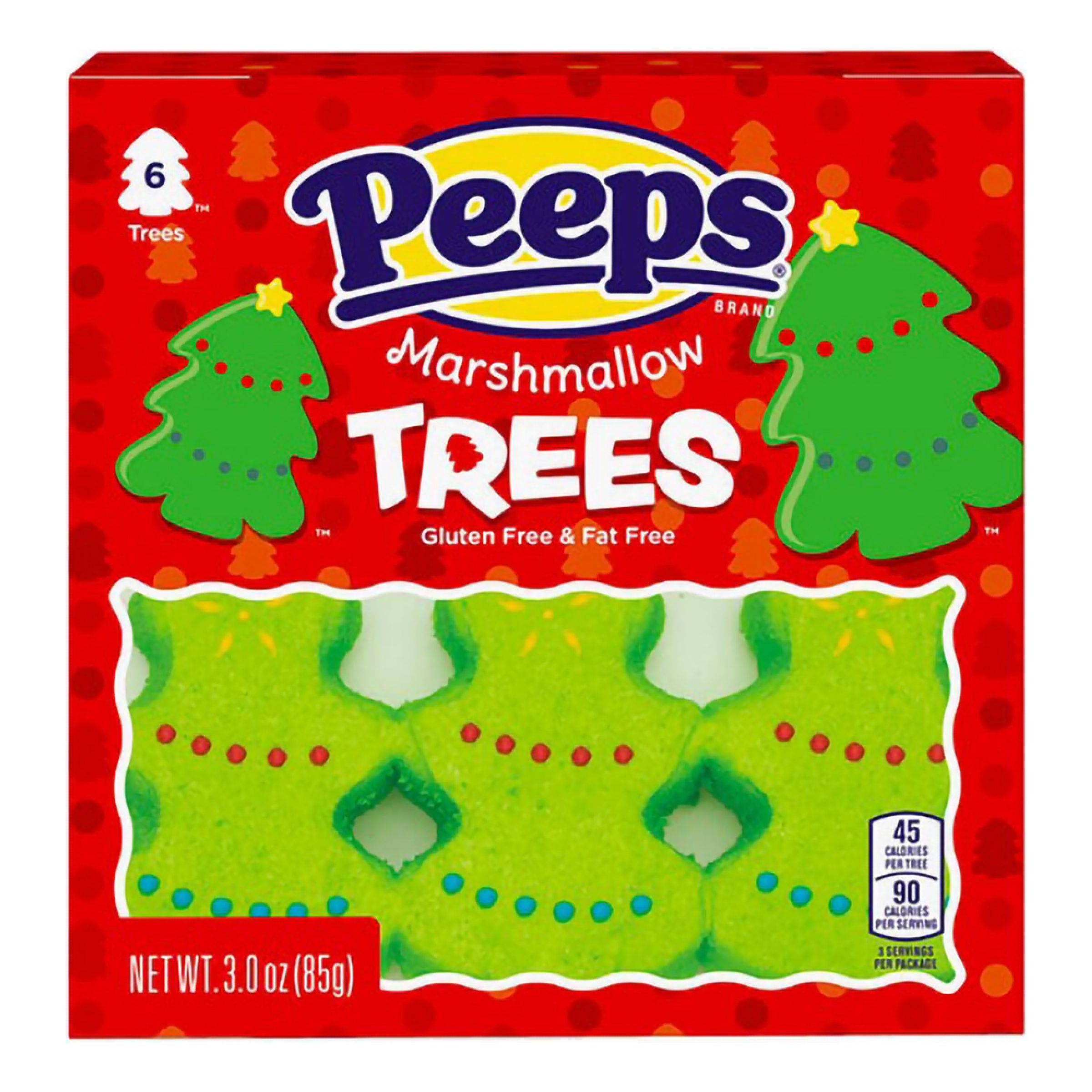 Peeps Marshmallow Juletræer - 6-pak