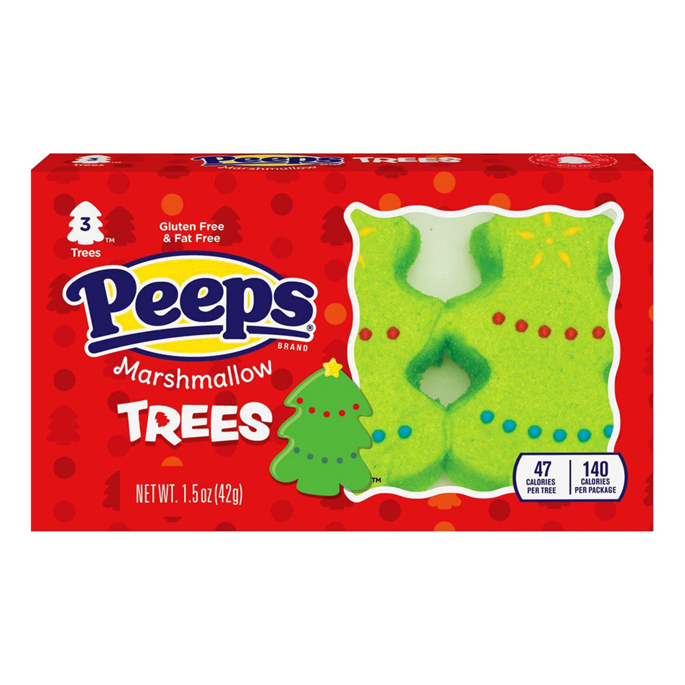 Peeps Marshmallow Juletræer - 3-pak