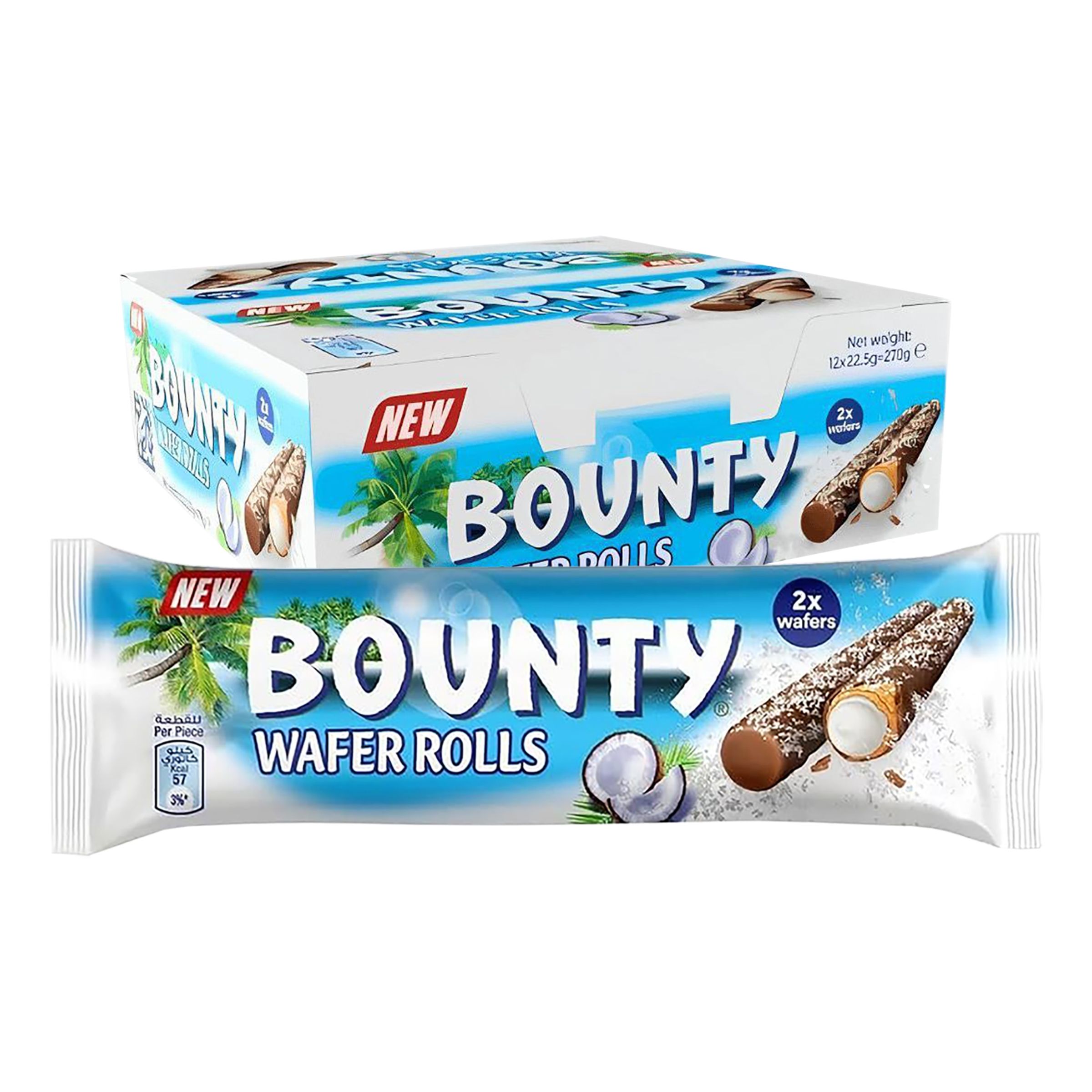 Bounty Wafer Rolls Økonomipakke - 12-pak