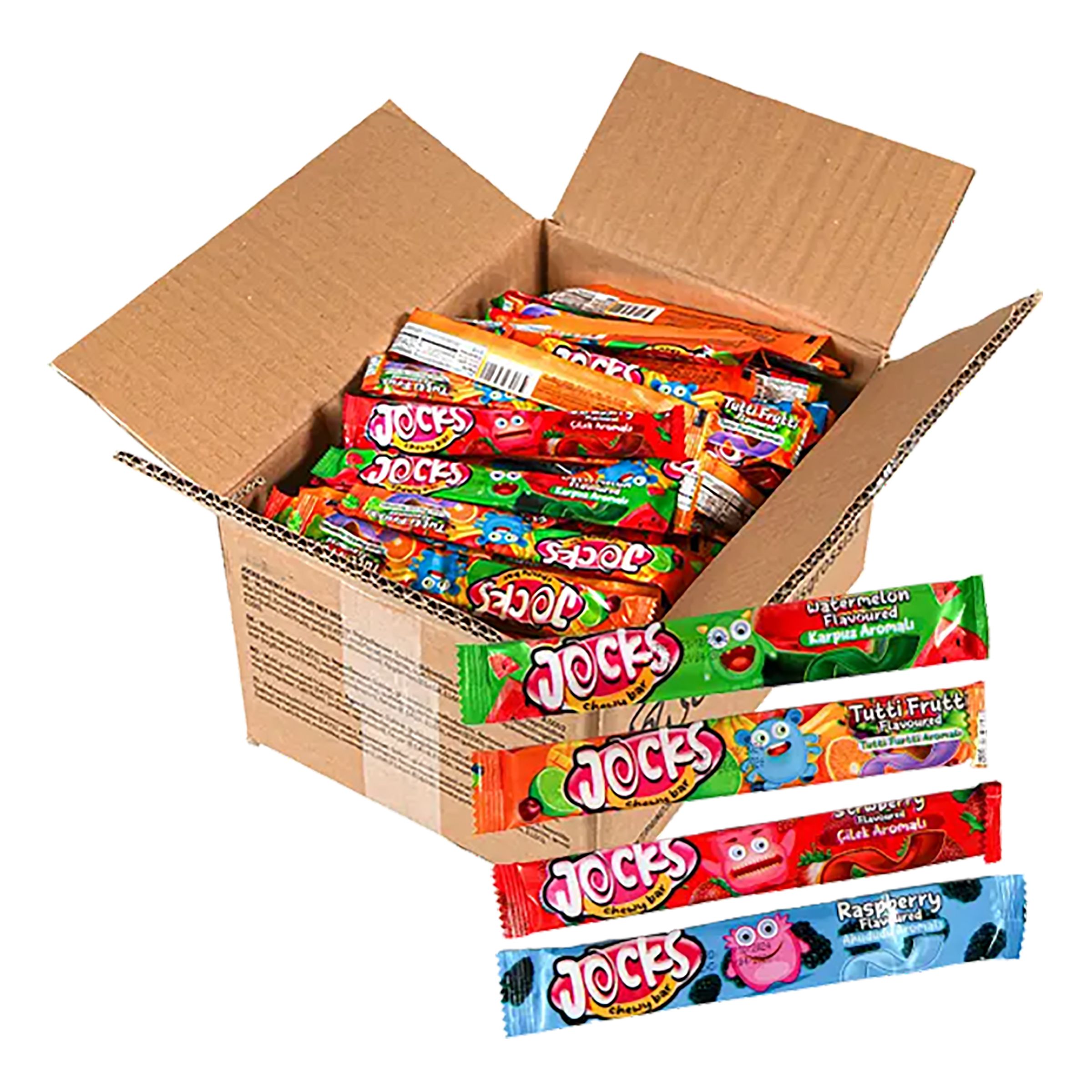 Jellioo Jocks Chewy Bar Frugtmix Økonomipakke - 3 kg