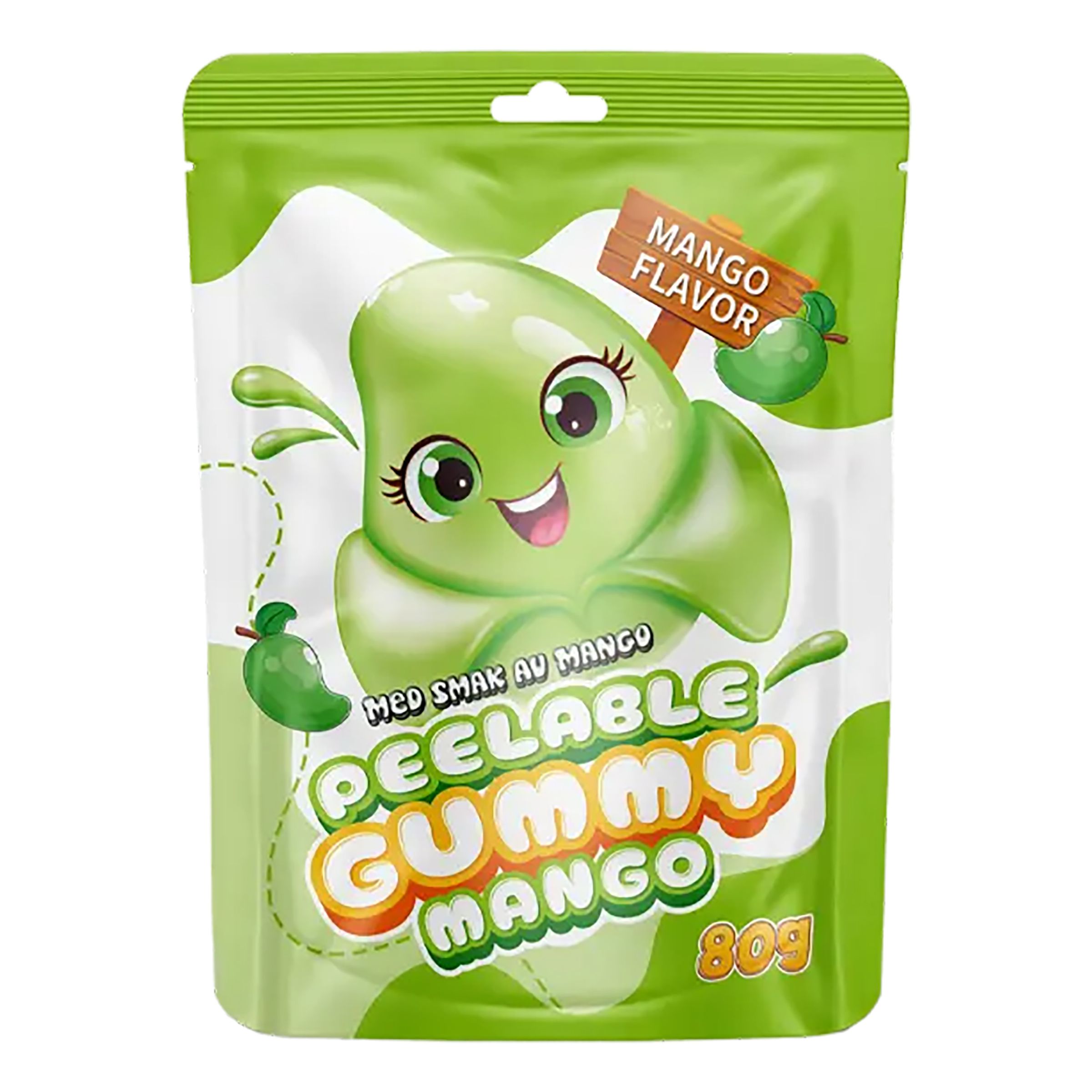 Peelable Gummy Mango Geléslik - 80 gram