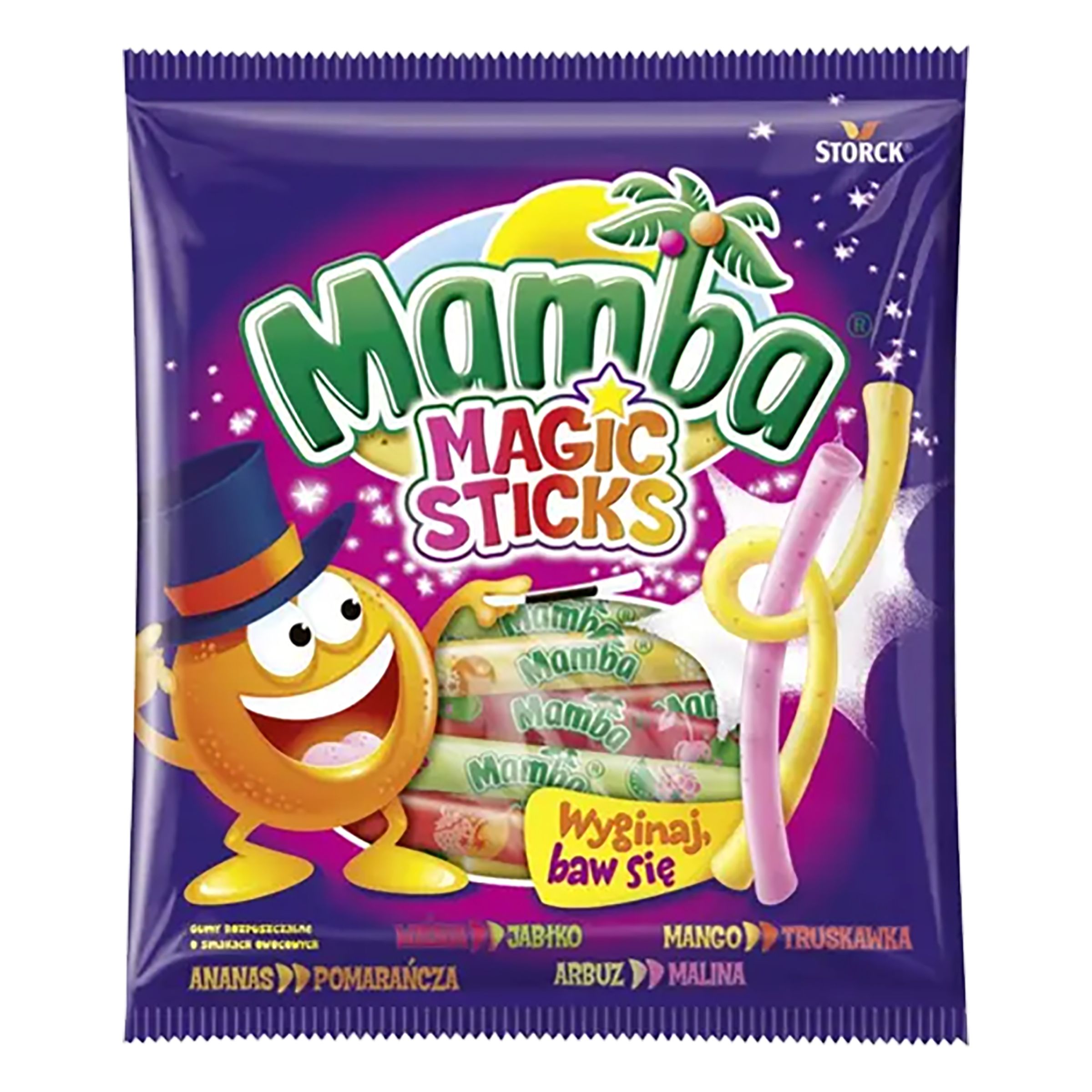 Mamba Magic Sticks Frugtkarameller - 140 gram