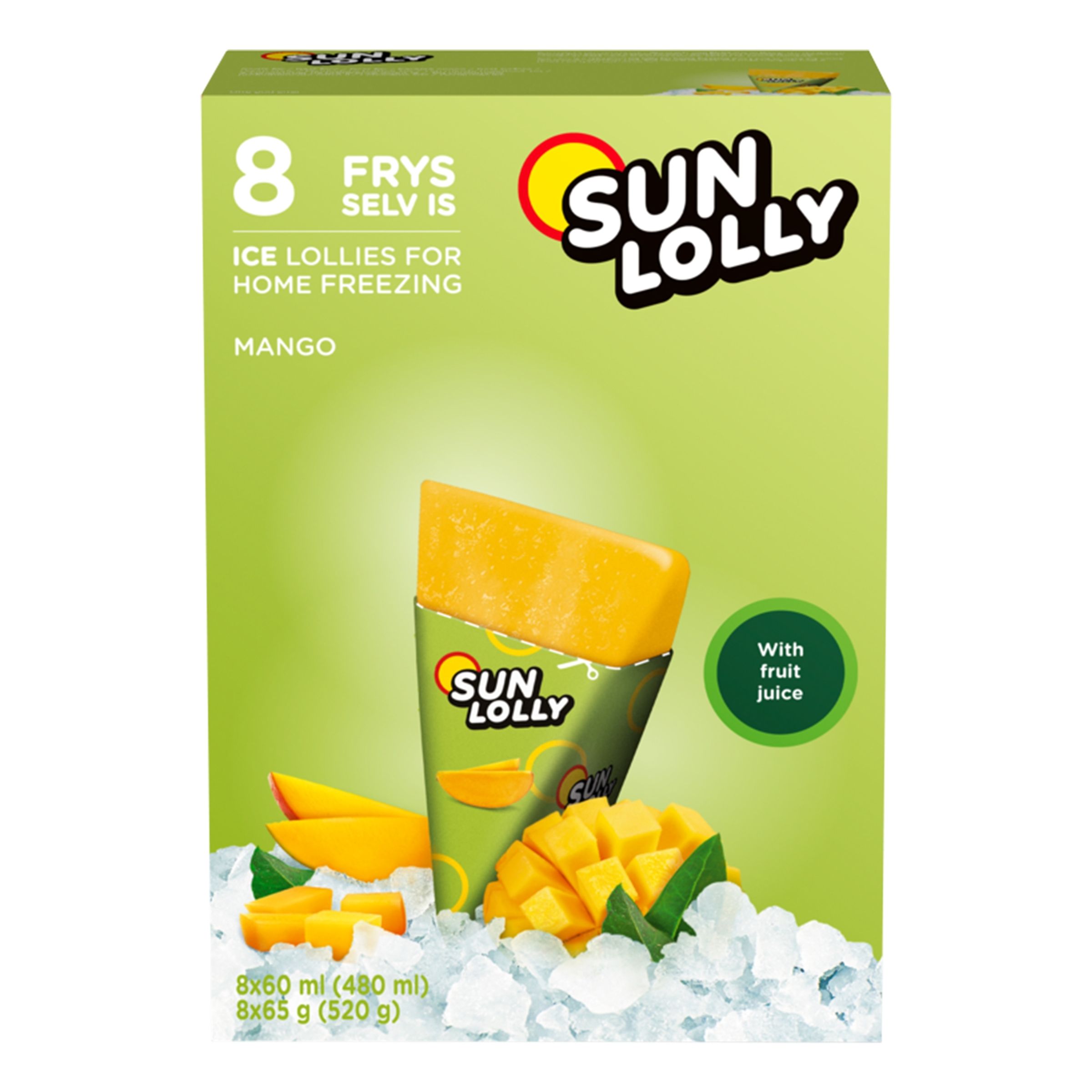 Sun Lolly Mango Is - 8-pak