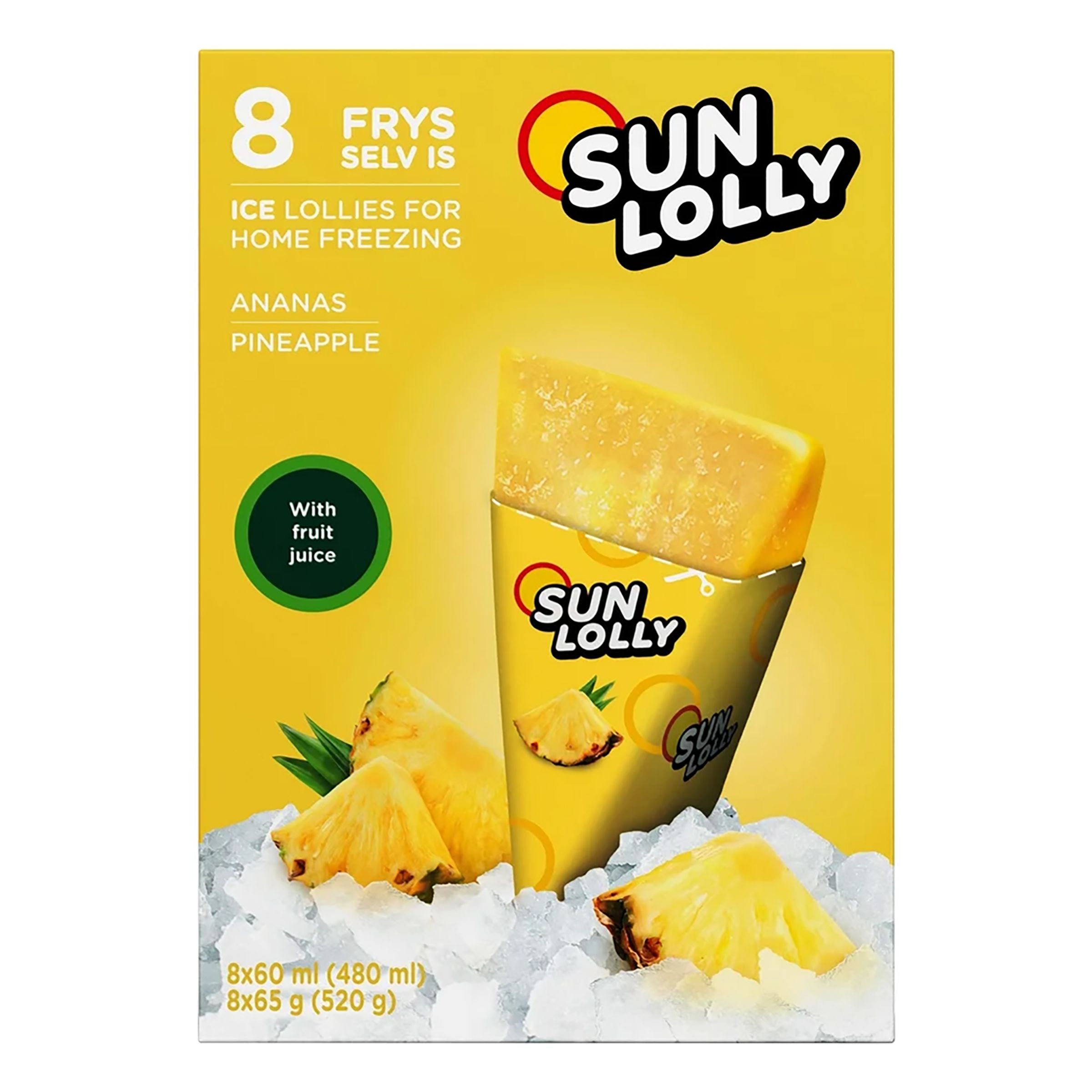 Sun Lolly Ananas Is - 8-pak