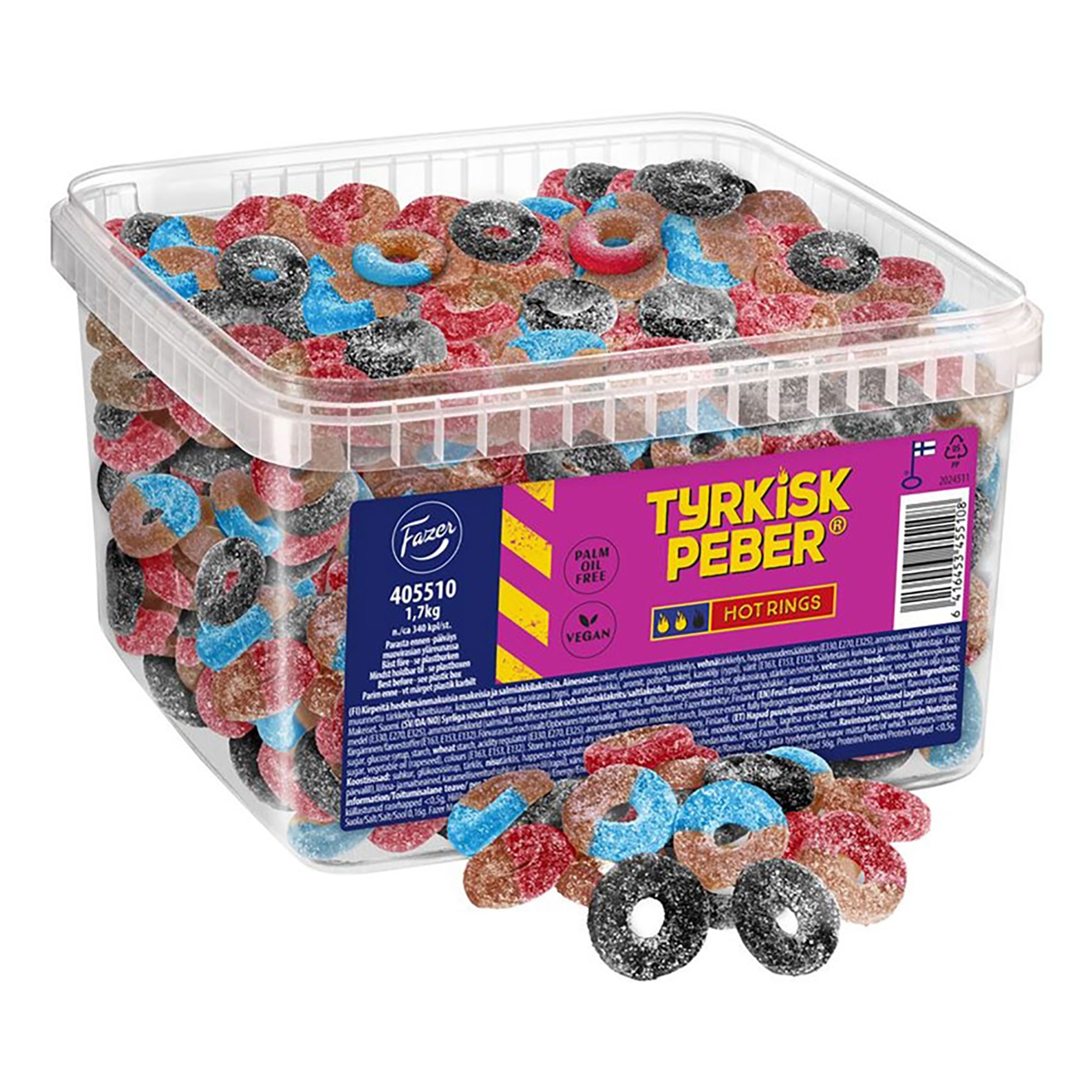 Tyrkisk Peber Hot Rings Økonomipakke - 1,7 kg