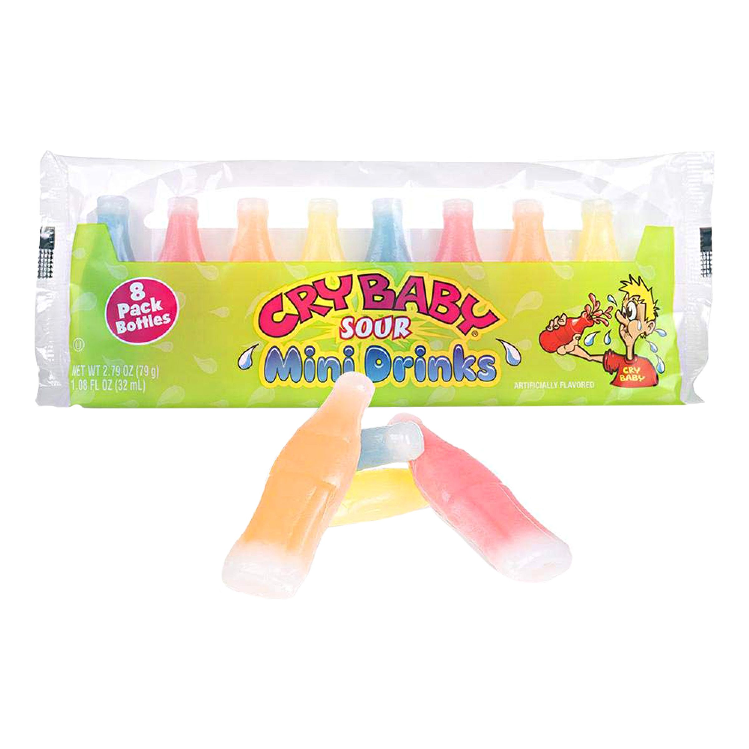 Cry Baby Sour Mini Drinks - 8-pak