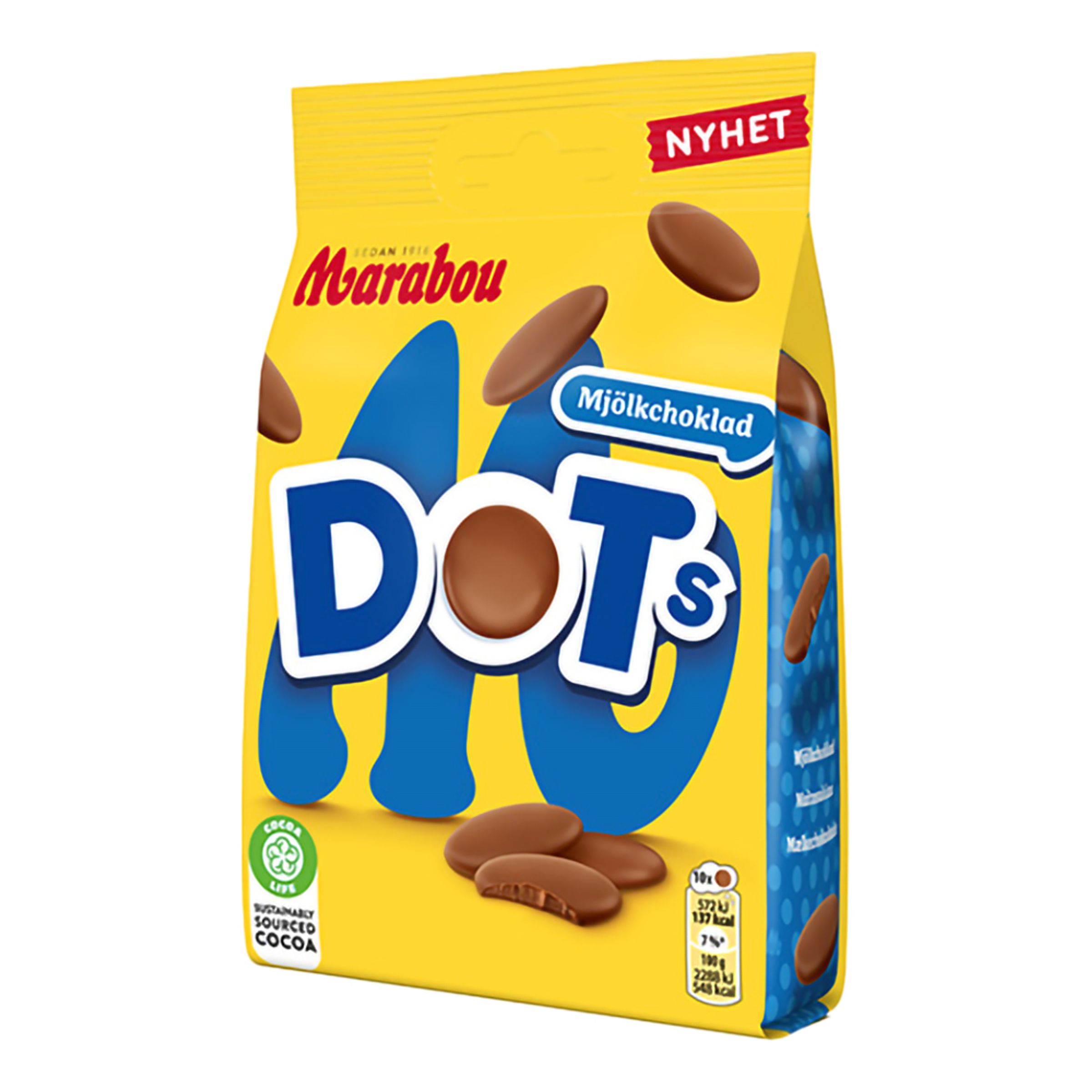 Marabou Dots Mælkechokolade - 120 gram