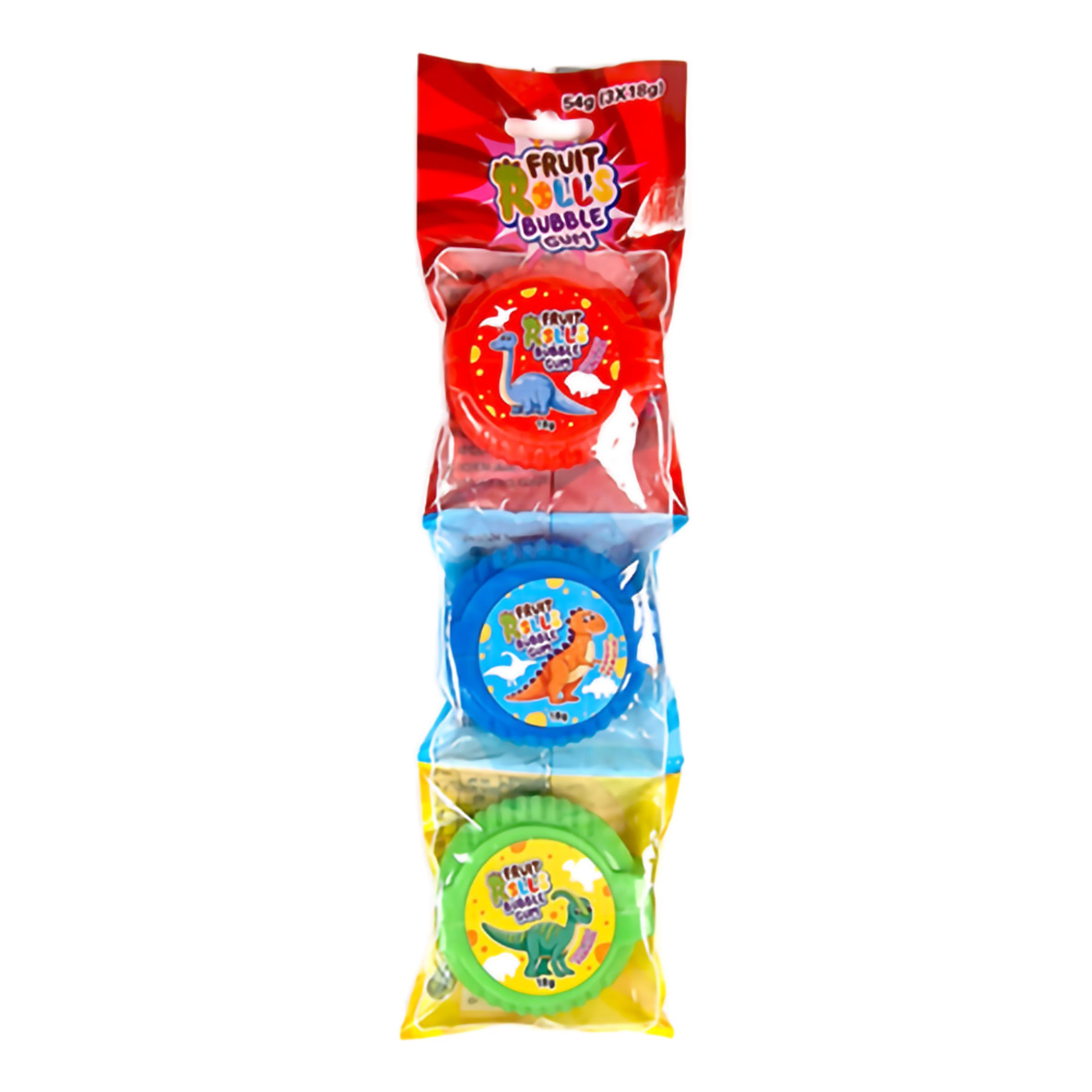 Fruit Rolls Bubble Gum - 3-pak