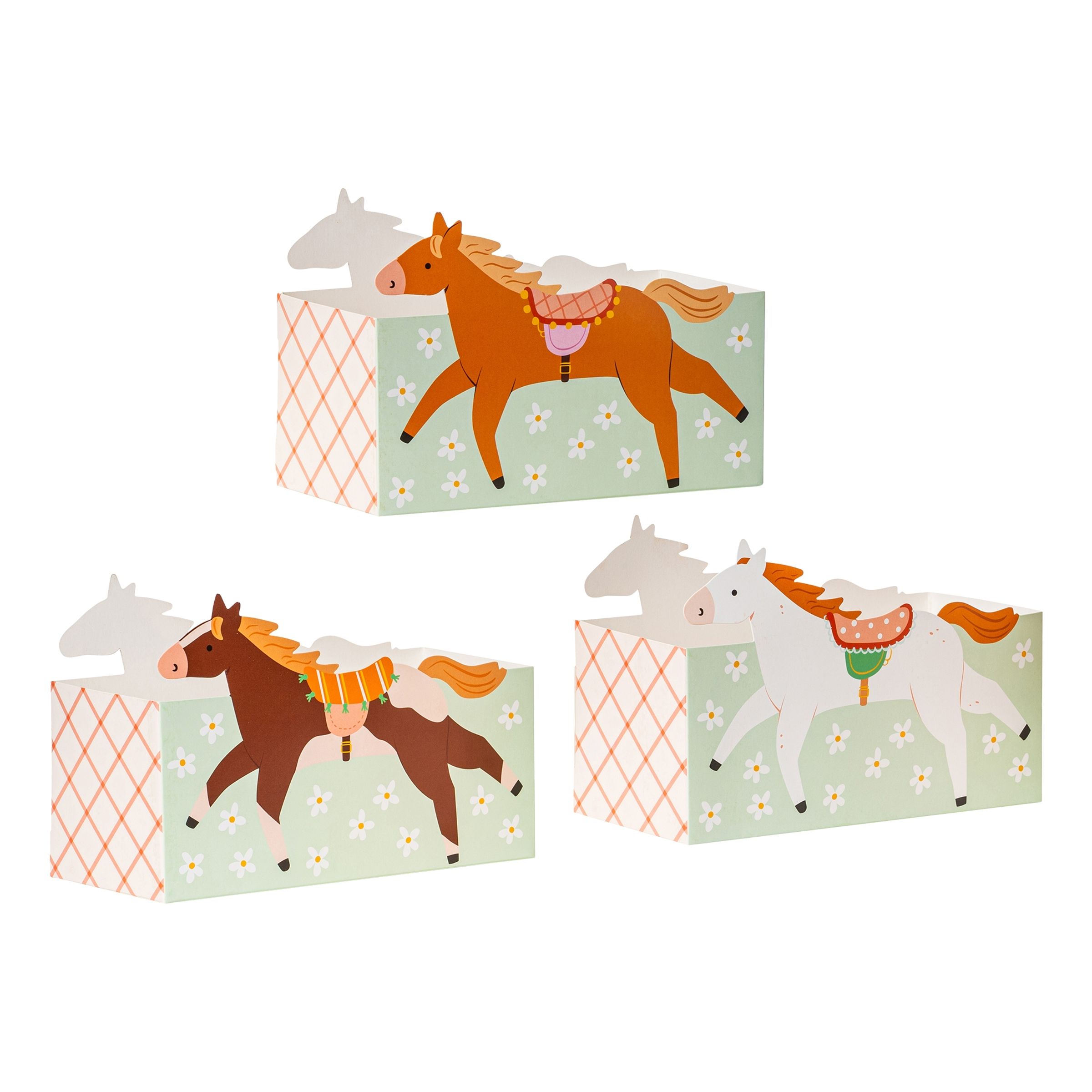 Snackæsker Heste - 6-pak