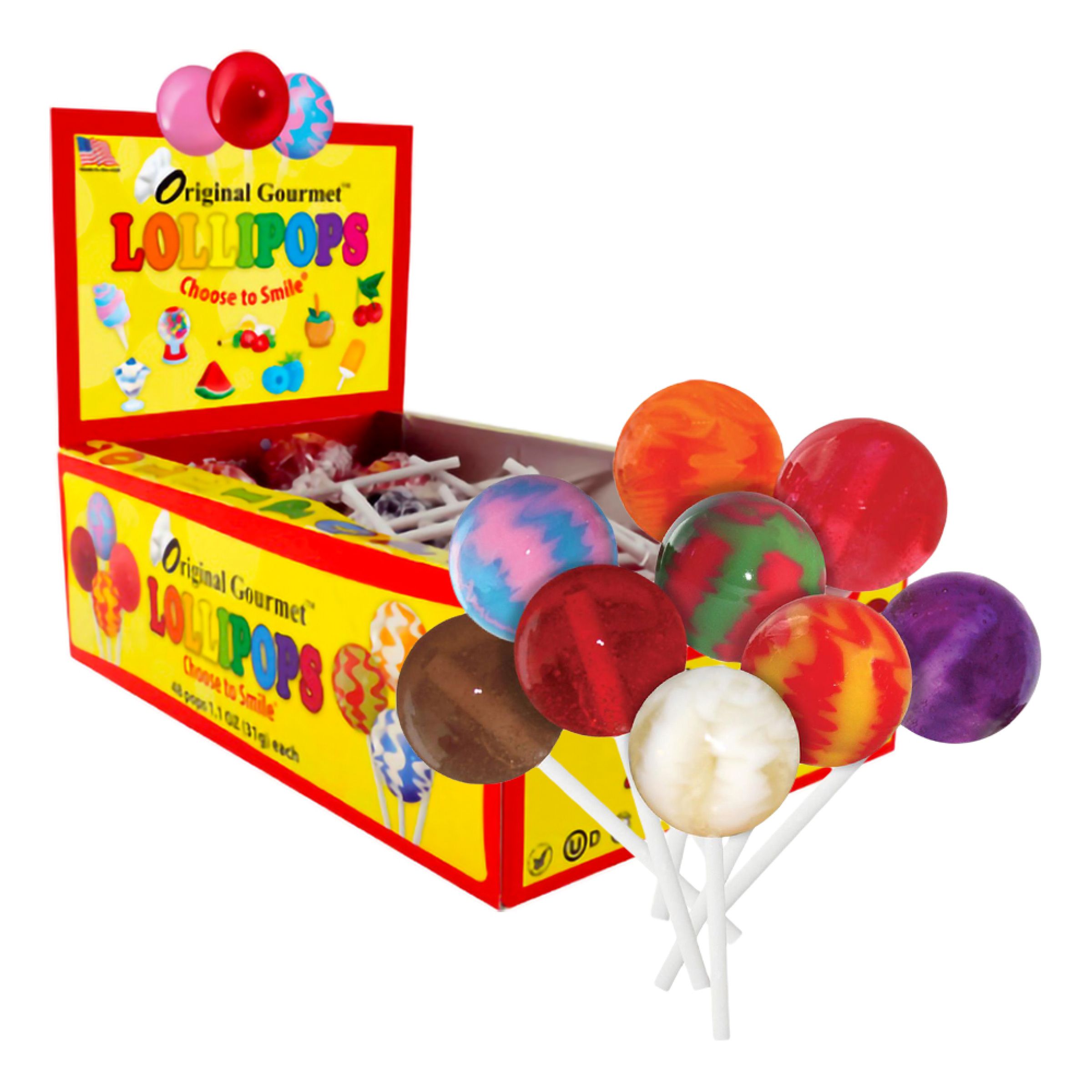 Orginal Gourmet Lollipop Økonomipakke - 48-pak