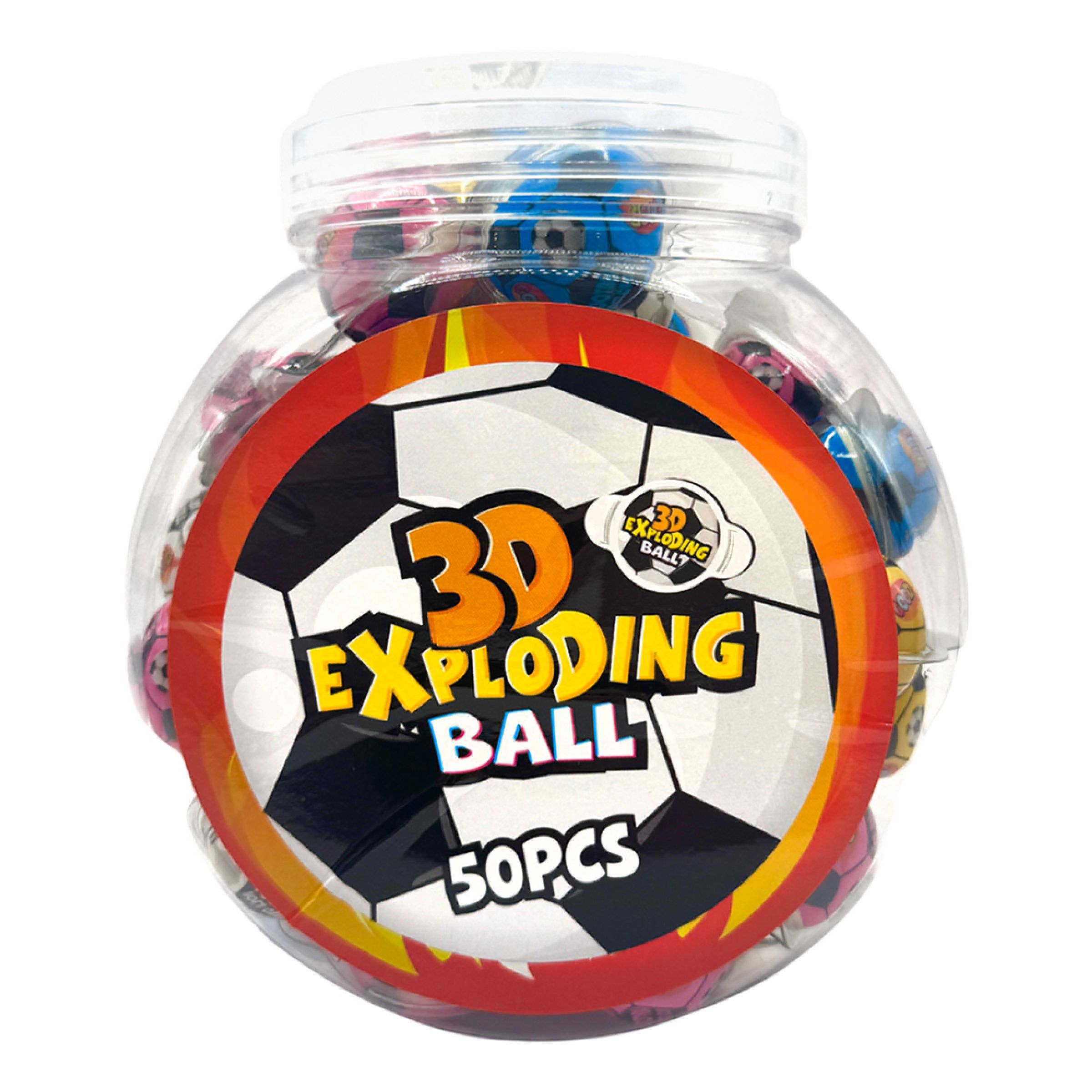 3D Fodboldbolde Exploding Ball Økonomipakke - 50-pak