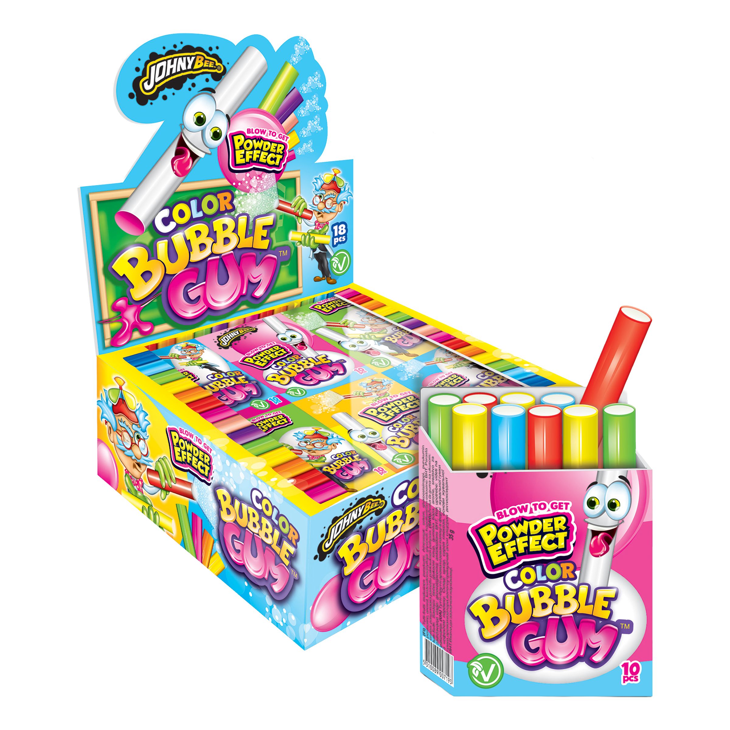 Color Bubble Gum Økonomipakke