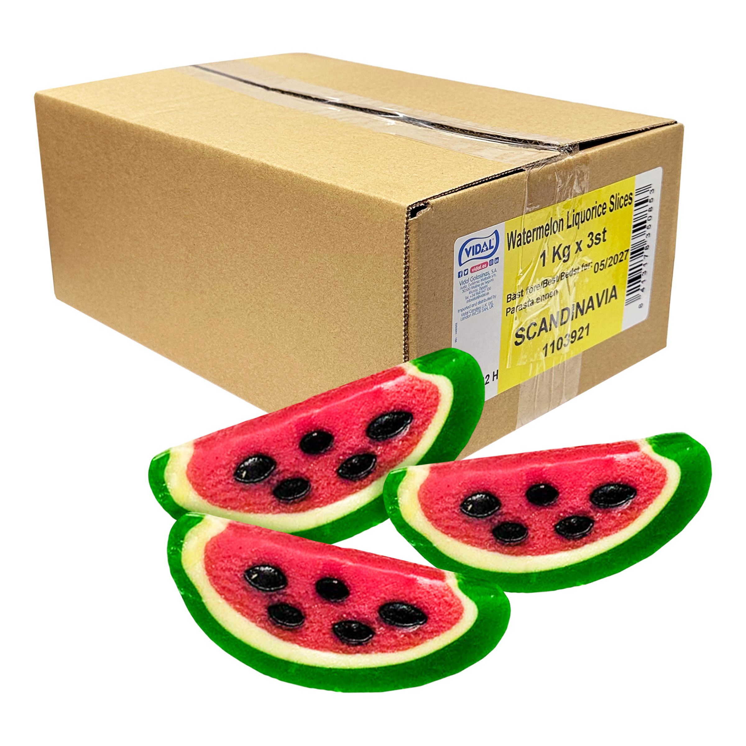 Watermelon Liquorice Slices Økonomipakke - 3 kg