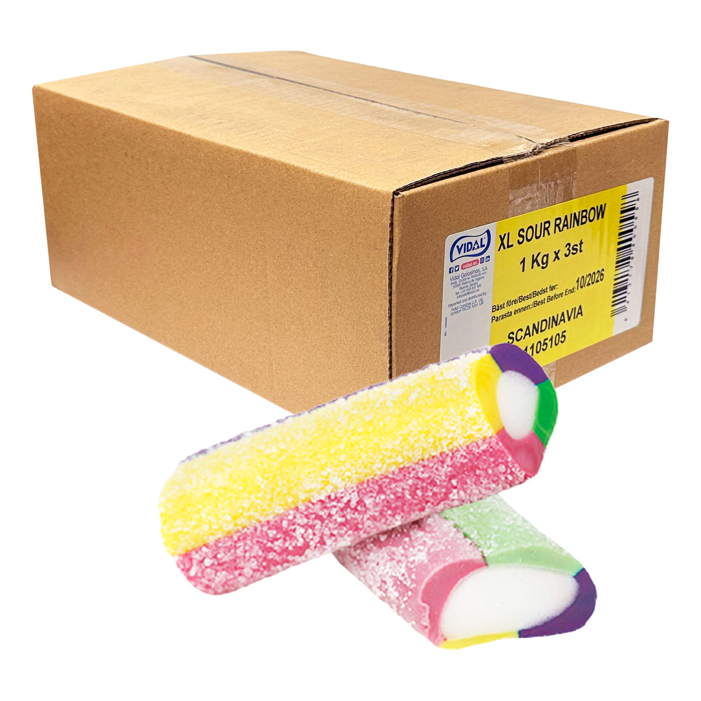 XL Sour Rainbow Økonomipakke - 3 kg